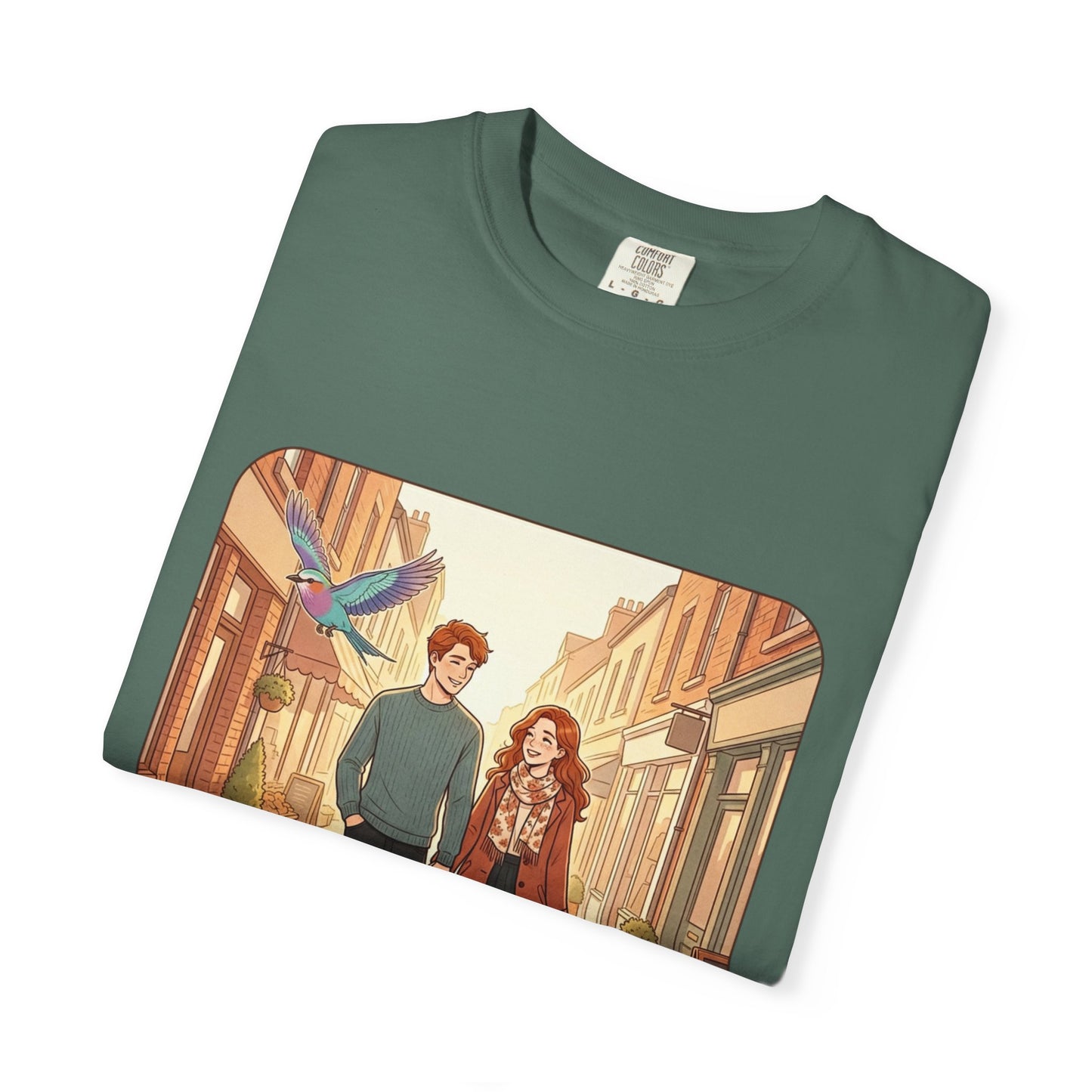 Romantic Stroll T-Shirt — “It’s the little moments” Couple Illustration Tee