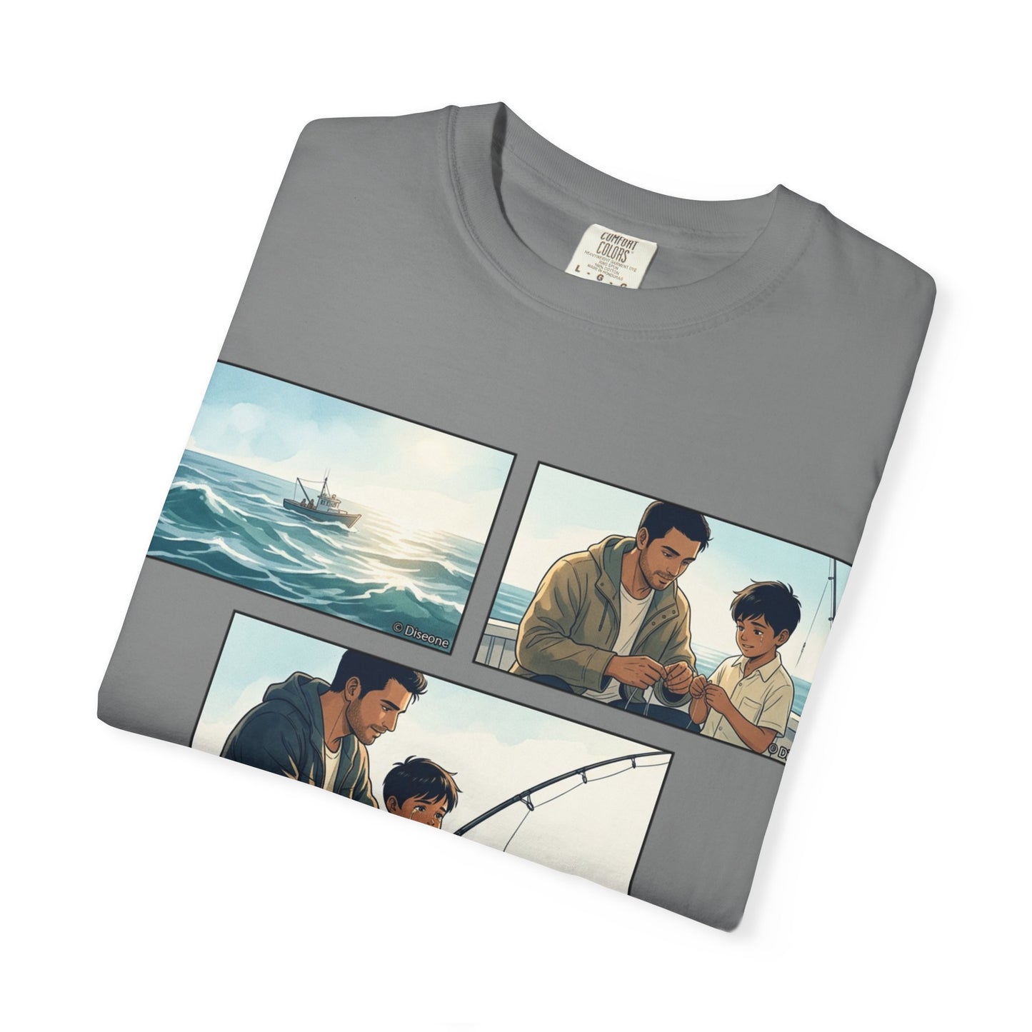 MORNING TIDES” (FATHER & SON EDITION) T-Shirt — Dad & Son Beach Fishing Graphic Tee