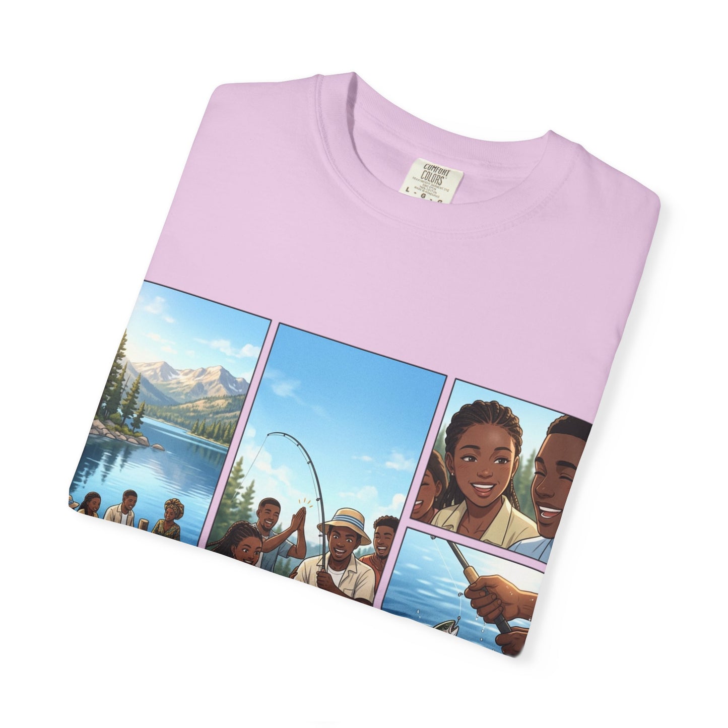 ake Tahoe Fishing Moments T-Shirt — Retro Outdoors Fishing Graphic Tee