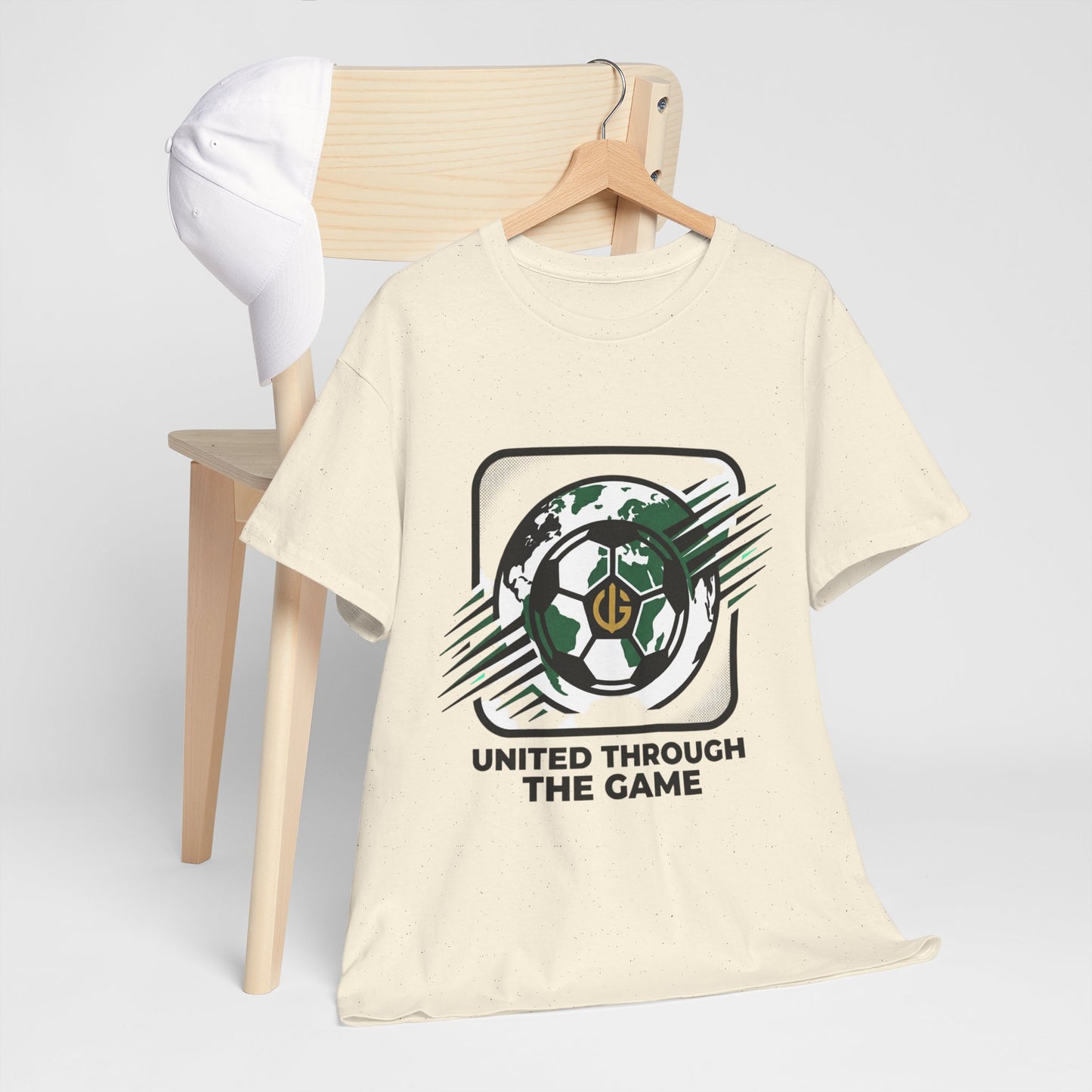 Soccer T-Shirt — "United Through the Game" Graphic Tee