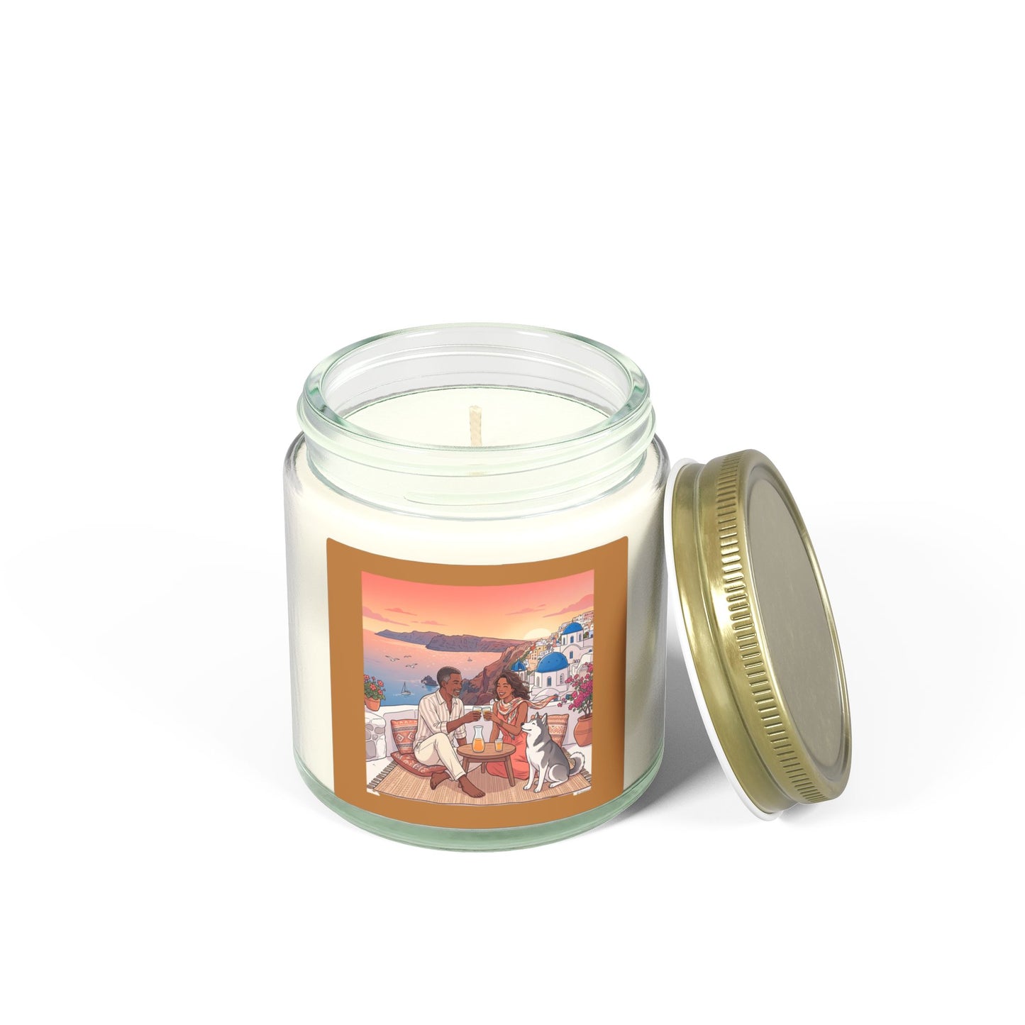 Coconut Apricot Scented Candle — Mediterranean Sunset 4oz/9oz