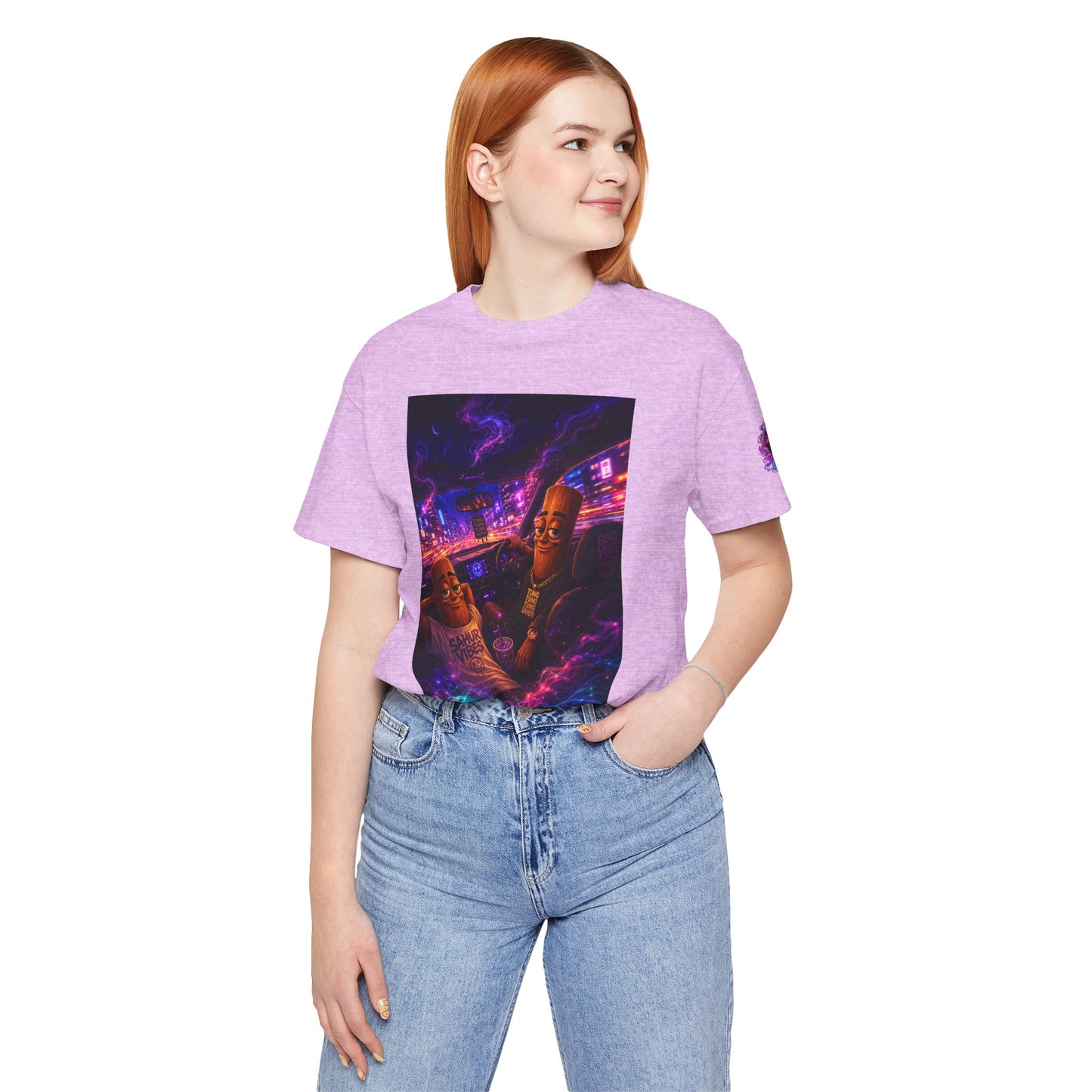 Tung Tung Tung Sahur Who Ride Like Us T-Shirt — Night Cruise Vaporwave Graphic Tee