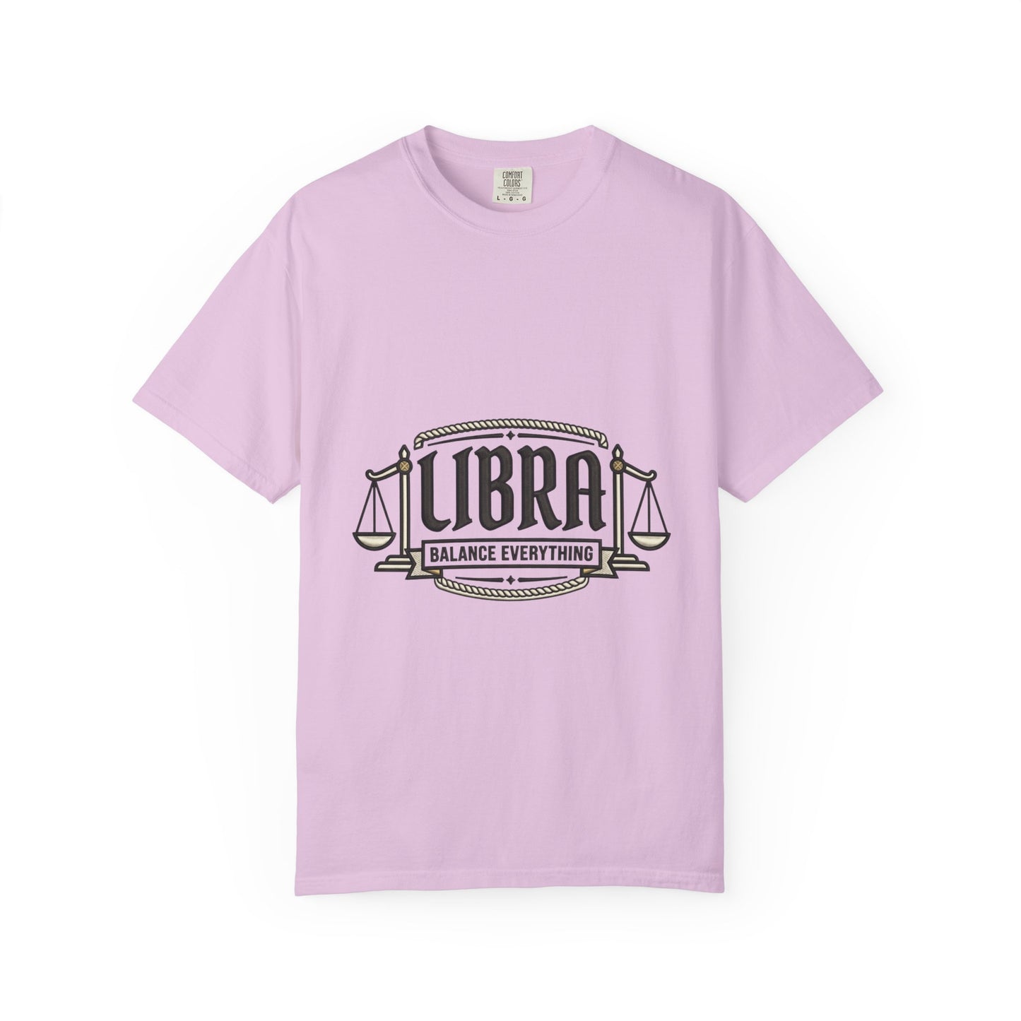 Libra Zodiac T-Shirt — "Balance Everything" Scales Design