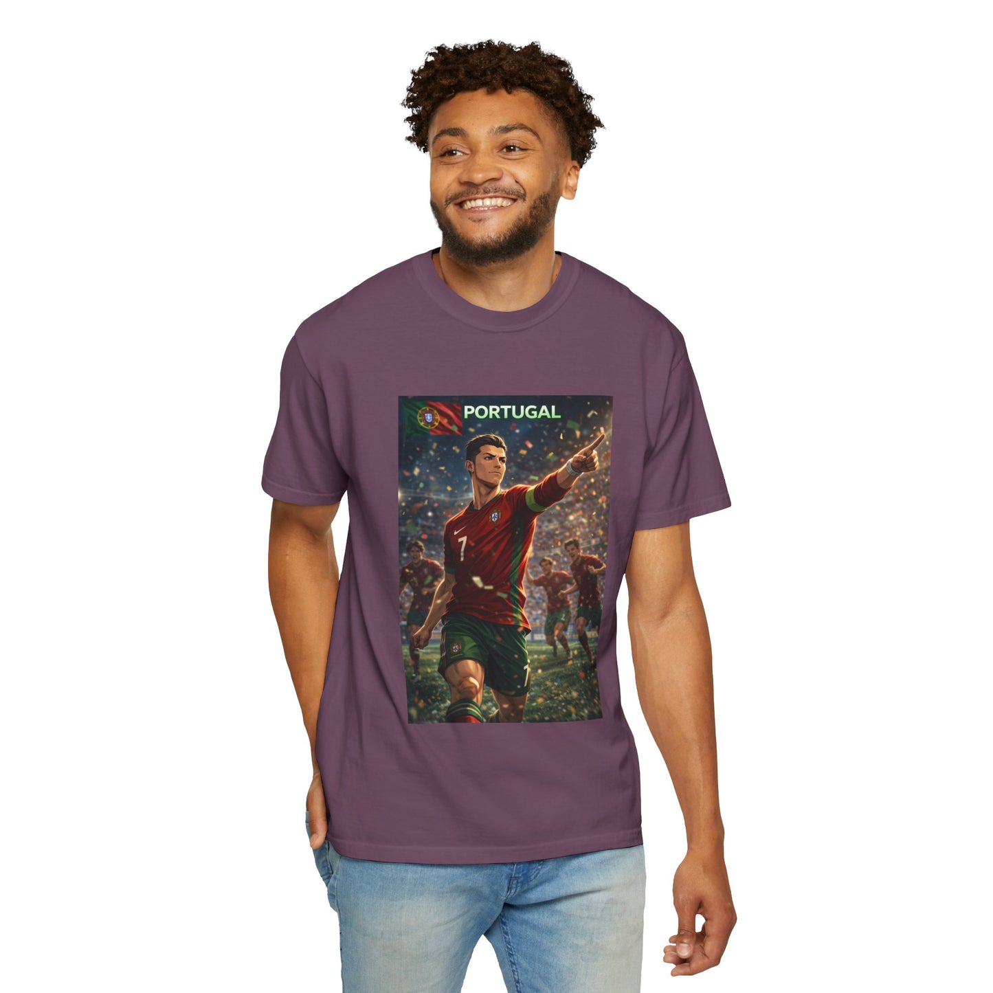 Portugal Soccer Poster T-Shirt — Cristiano Ronaldo Tribute Tee