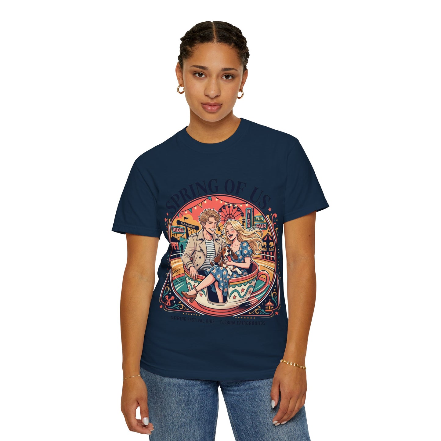 Spring of Us T-Shirt — Retro Carnival Couple Tee (Spring Festival Concert)