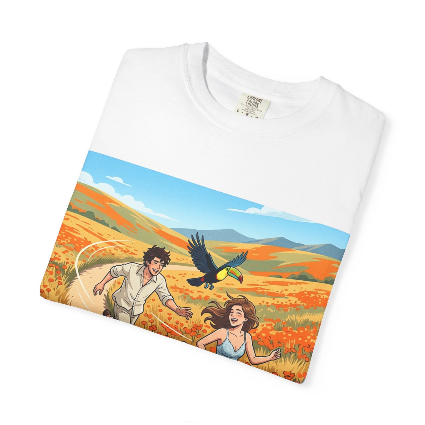 Spring of Us T-Shirt — Romantic Field Illustration Tee