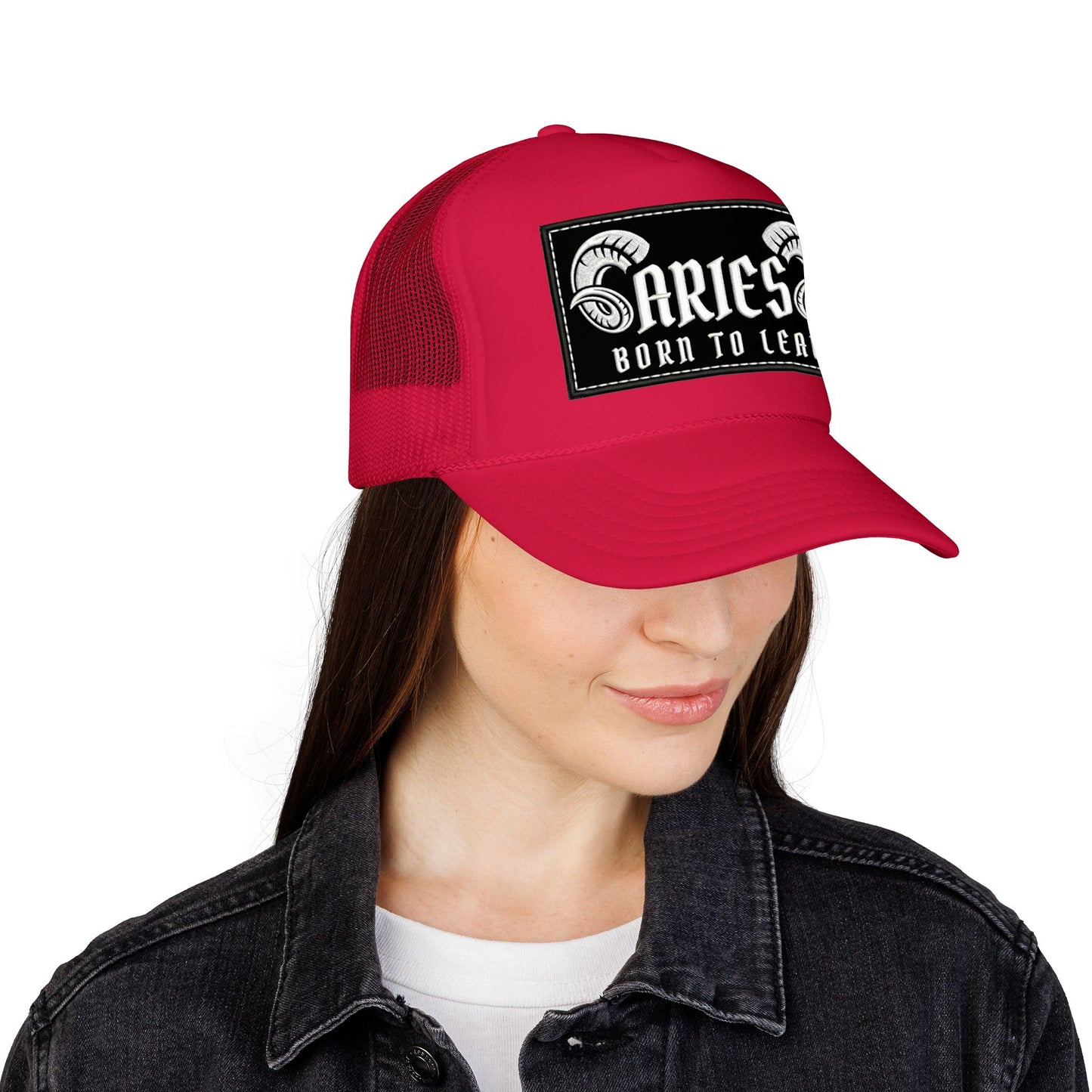 Trucker Hat - Aries 'Born to Lead' Zodiac Cap
