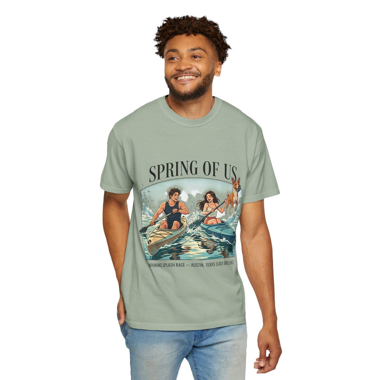 Spring of Us Kayaking T-Shirt — Retro Outdoor Adventure Tee