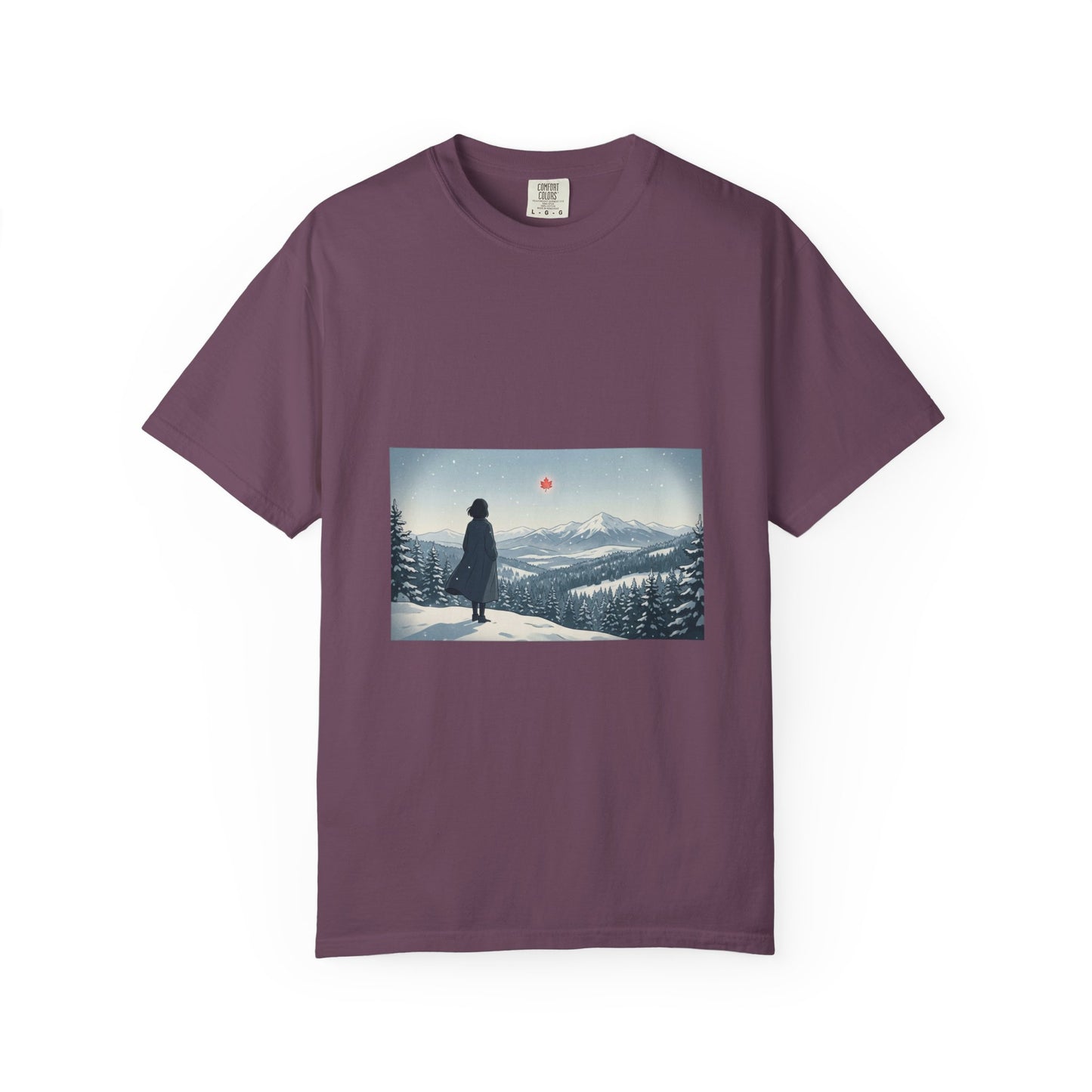 T-Shirt — Wanderer in Snowy Mountains Graphic Tee