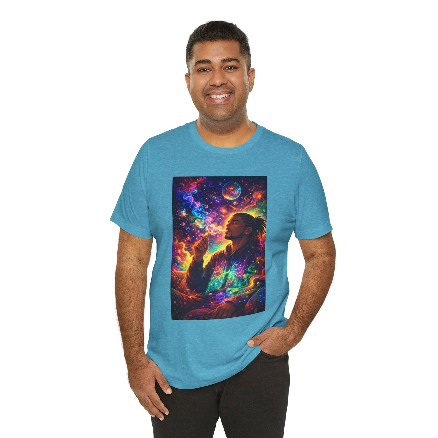 Psychedelic Session T-Shirt — Cosmic Portrait Graphic Tee