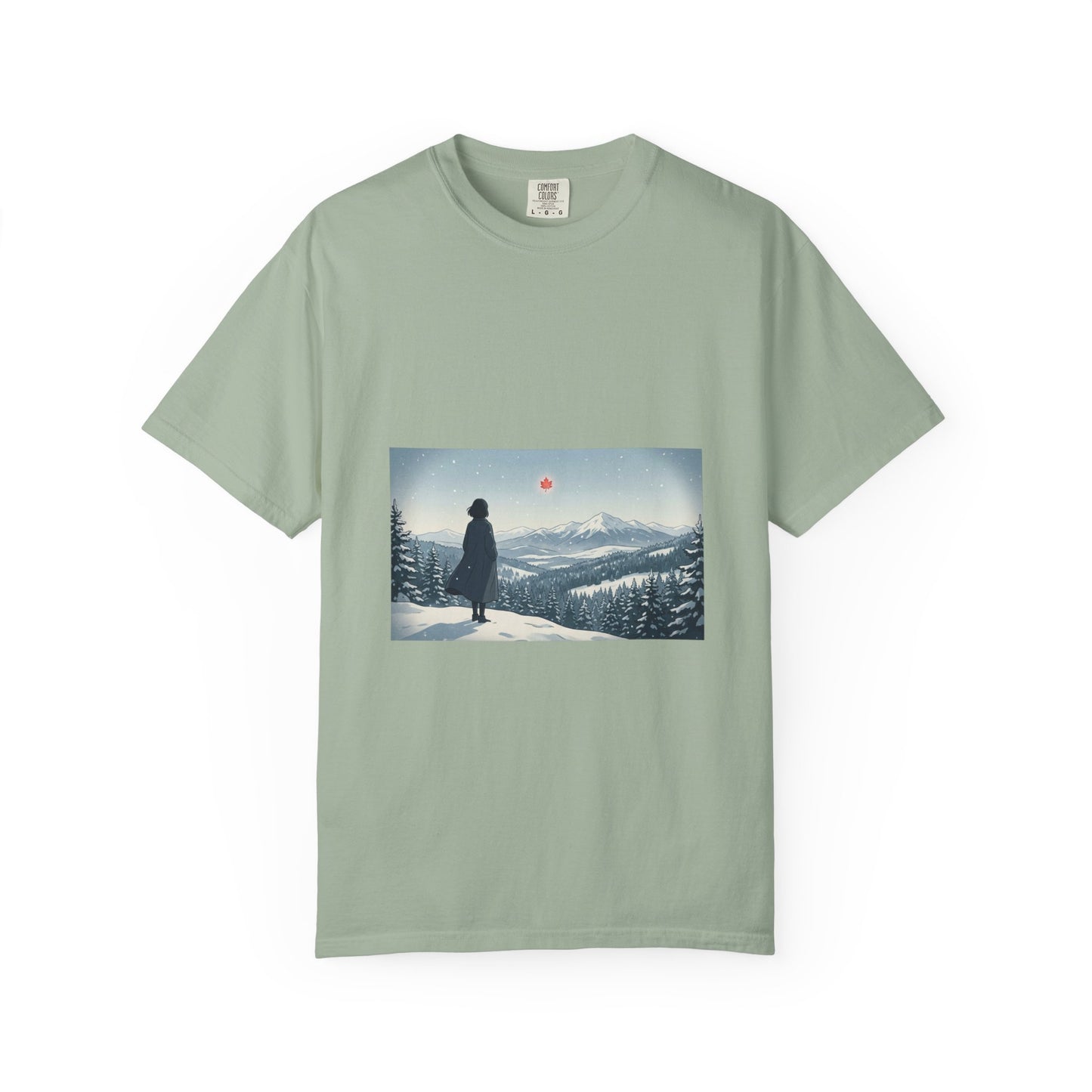 T-Shirt — Wanderer in Snowy Mountains Graphic Tee