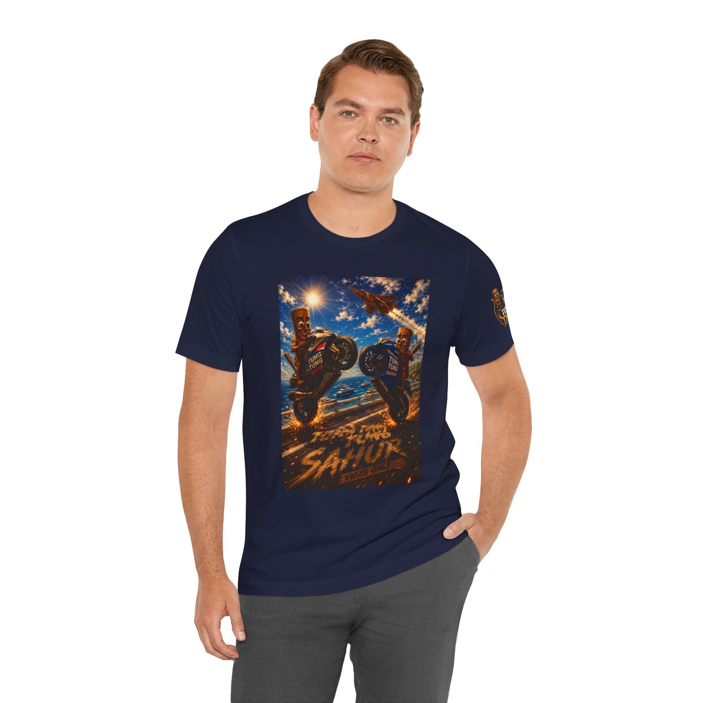 Motorcycle Stunt Tee — Sahara Riders Graphic T-Shirt
