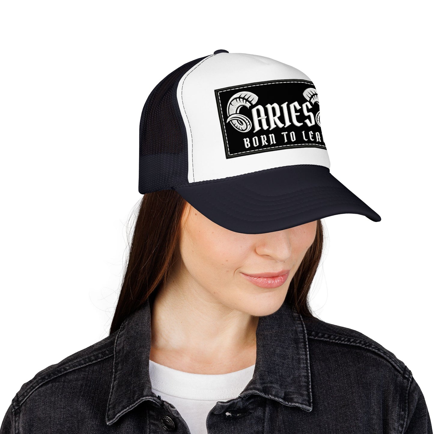 Trucker Hat - Aries 'Born to Lead' Zodiac Cap