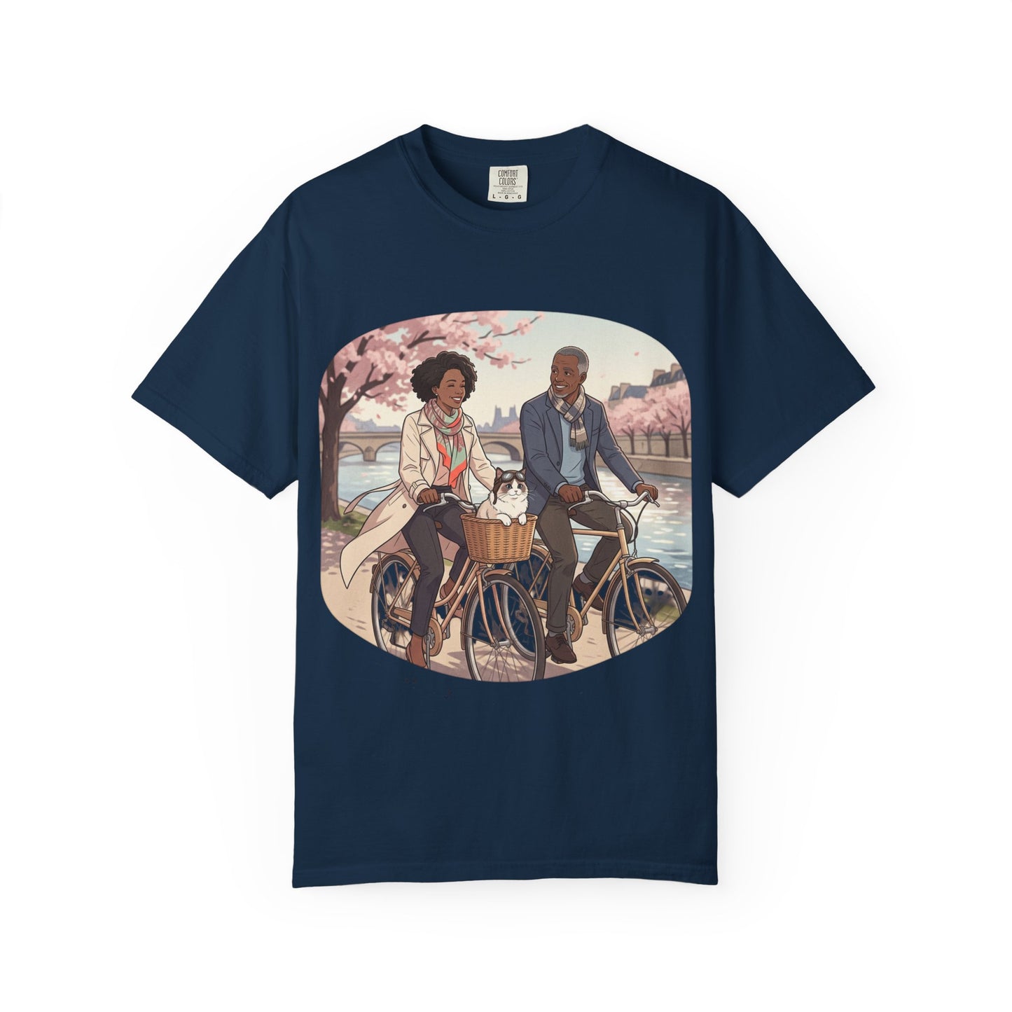 Couples Cherry Blossom Bike Ride T-Shirt