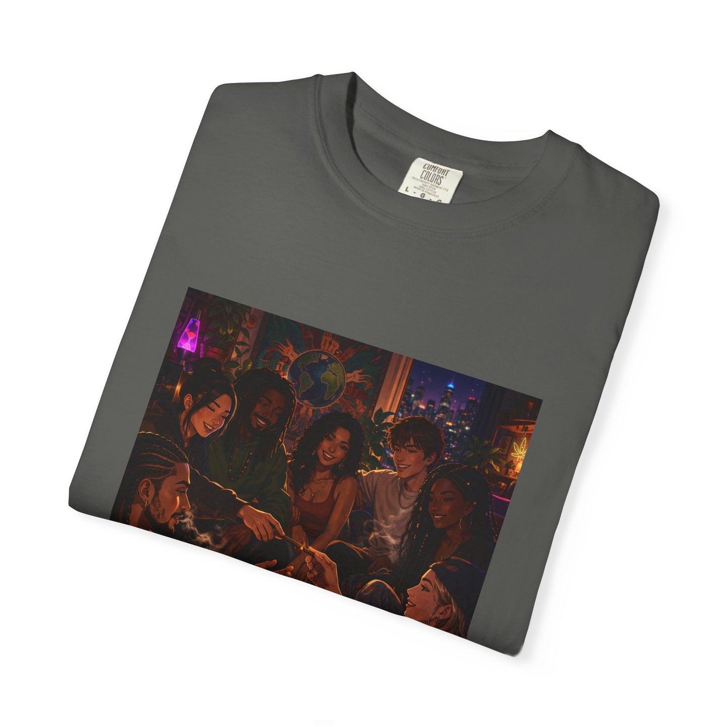 OUR MEMORIES - Vintage Night Party Scene T-Shirt