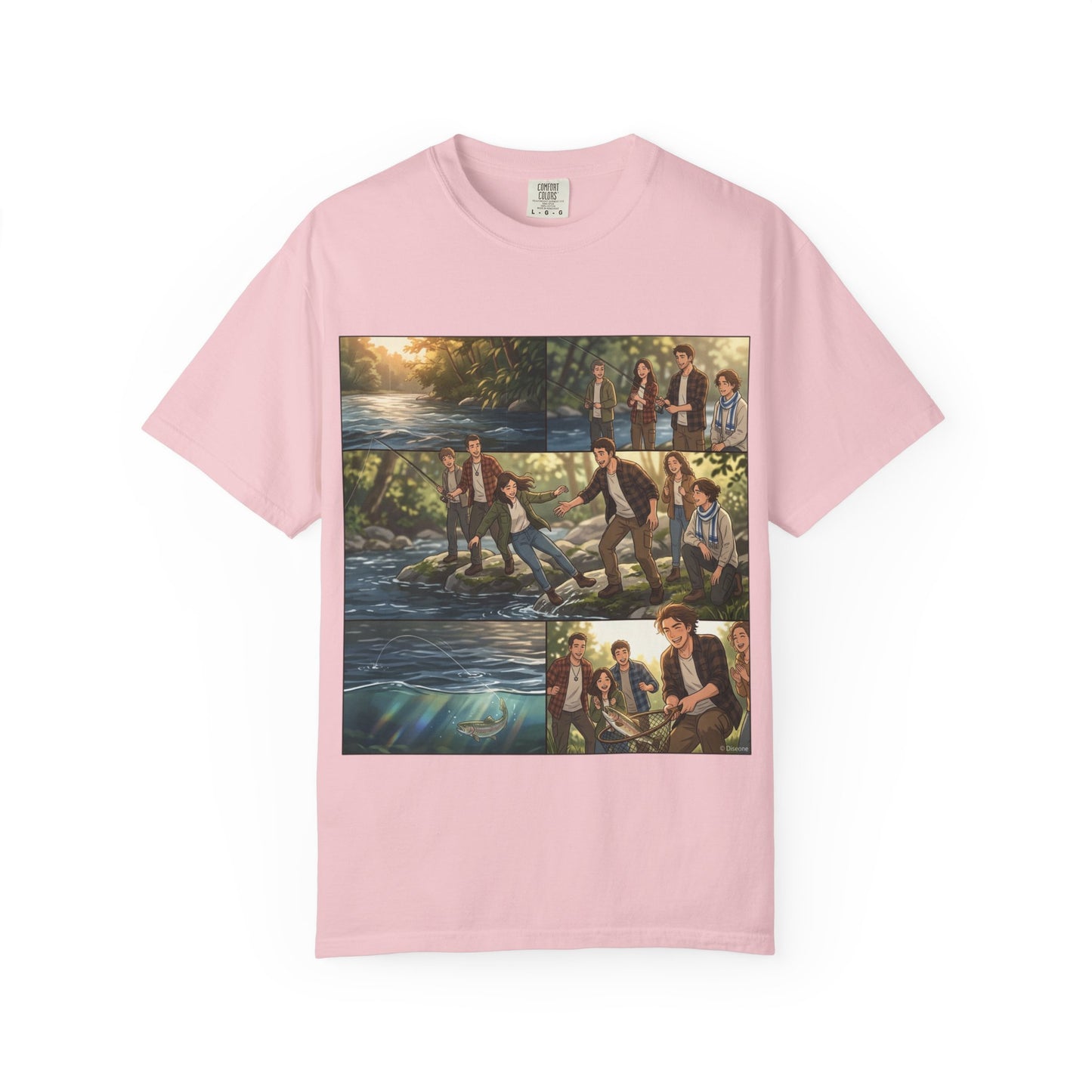 Band Photo Collage T-Shirt – Retro River Scene Crew Tee