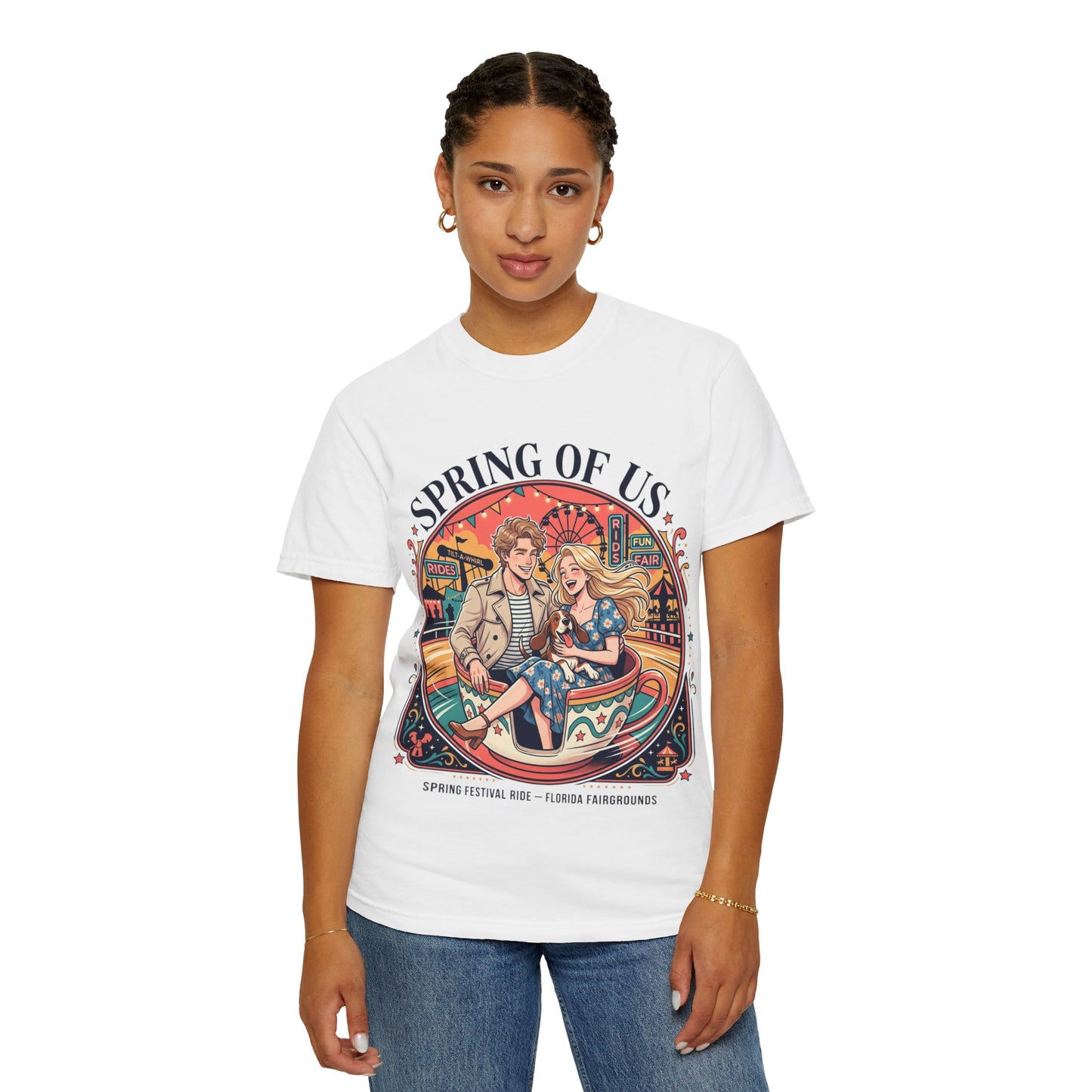 Spring of Us T-Shirt — Retro Carnival Couple Tee (Spring Festival Concert)