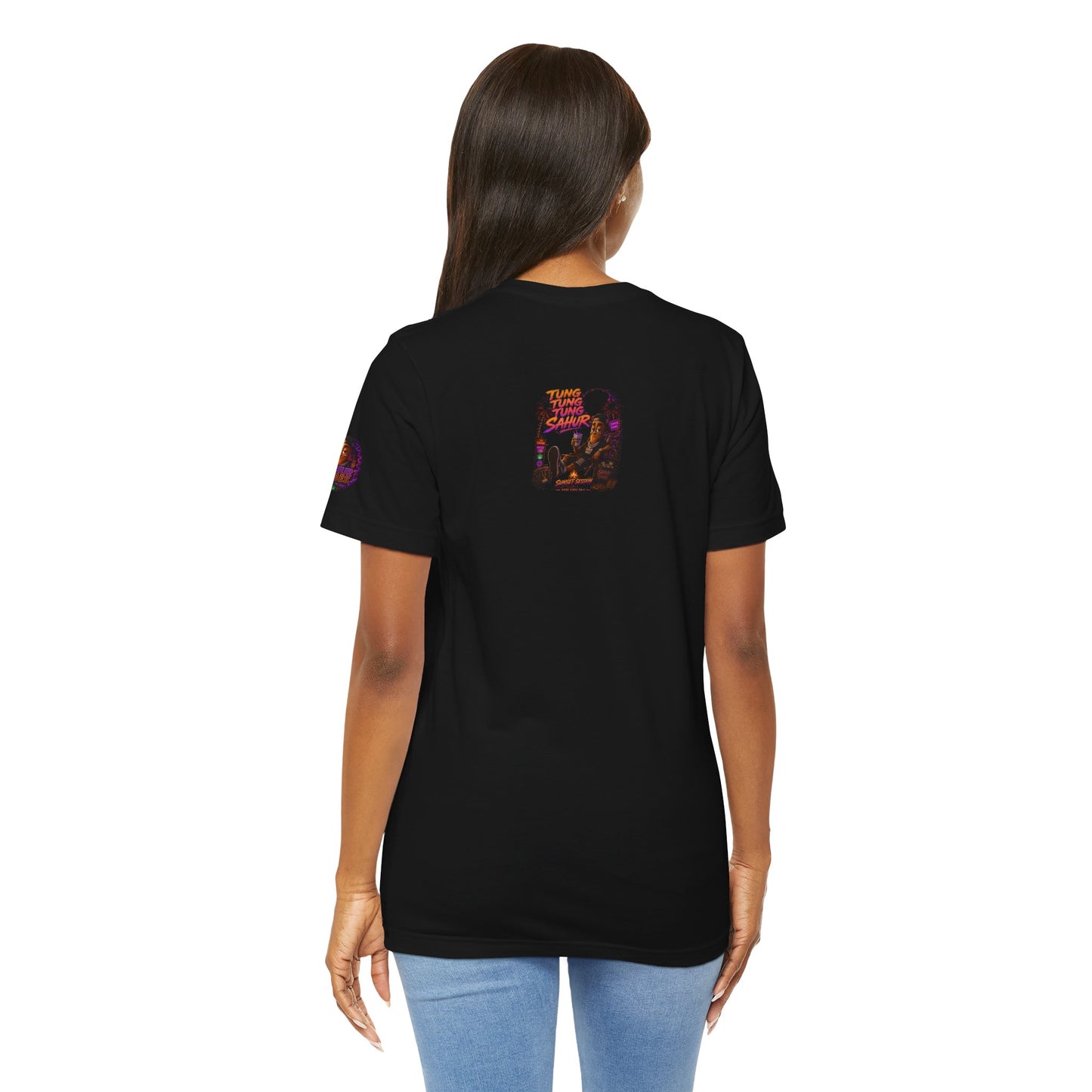 Tung Tung Tung Sahur Laid-Back Nightlife Graphic Tee — "Things Take Time" Urban Cartoon Design