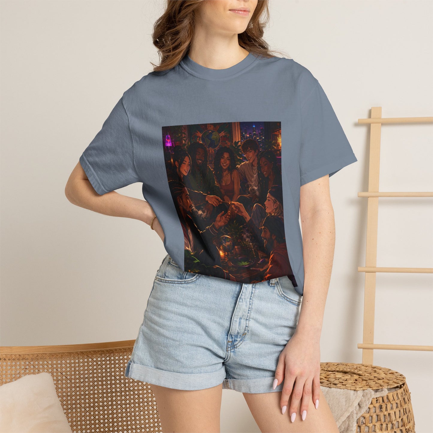 OUR MEMORIES - Vintage Night Party Scene T-Shirt