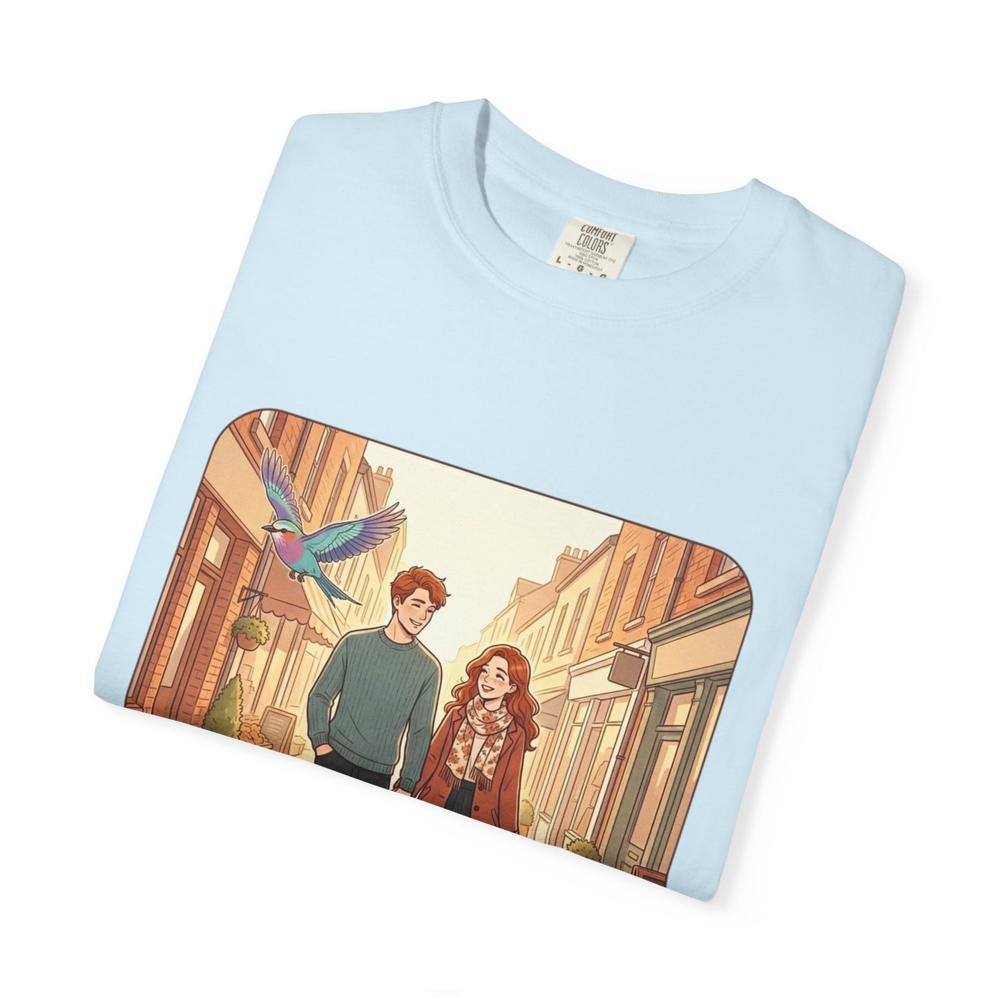 Romantic Stroll T-Shirt — “It’s the little moments” Couple Illustration Tee