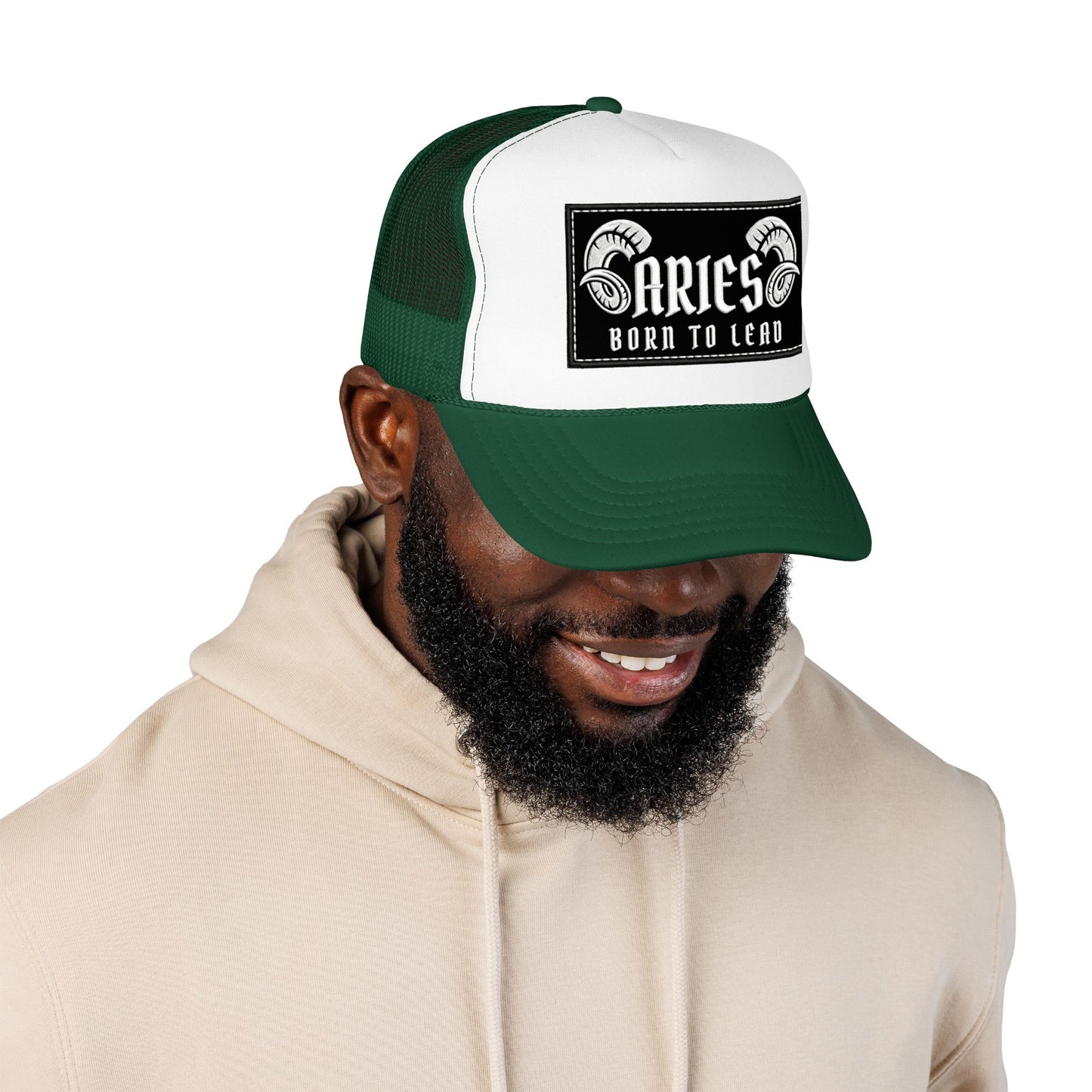 Trucker Hat - Aries 'Born to Lead' Zodiac Cap