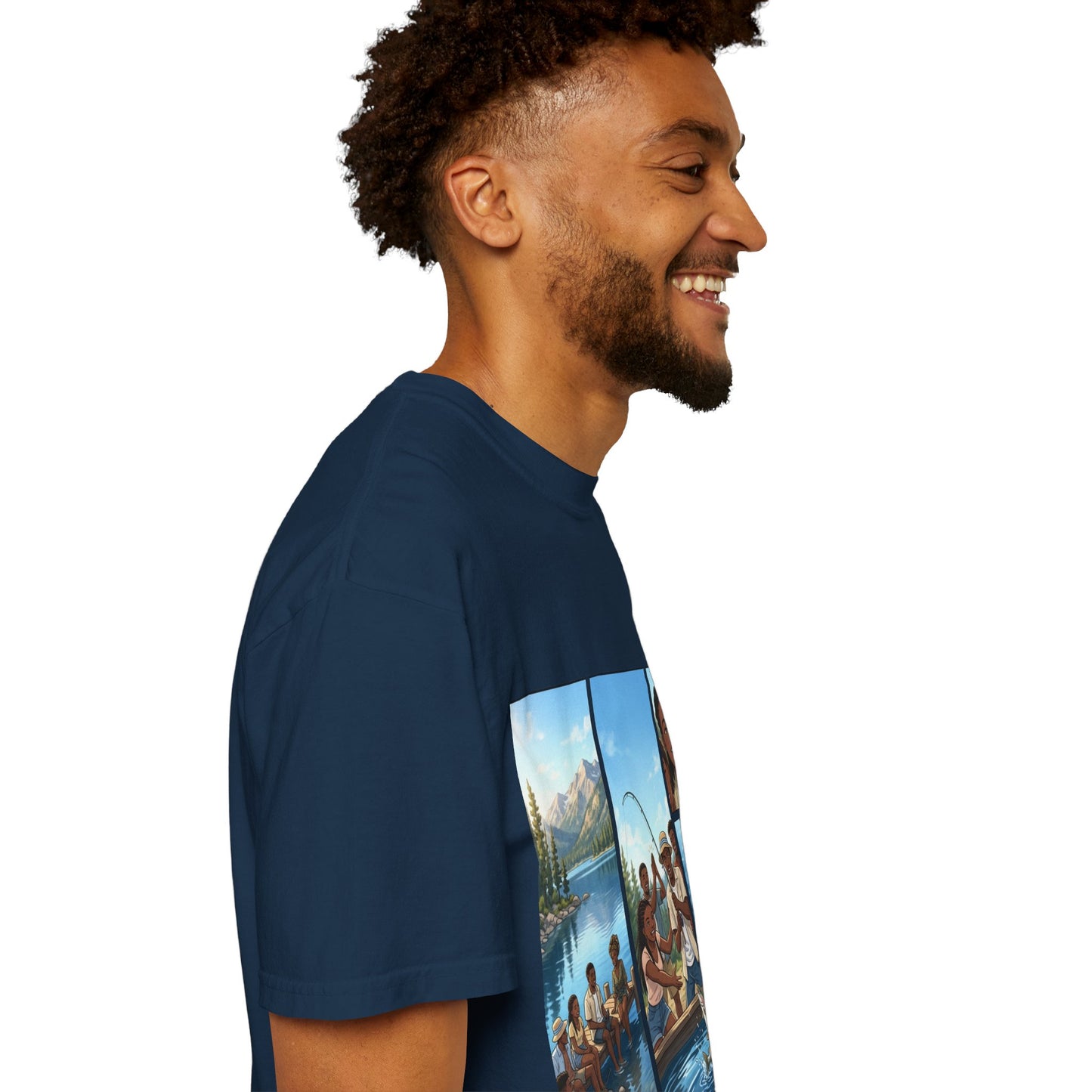 ake Tahoe Fishing Moments T-Shirt — Retro Outdoors Fishing Graphic Tee