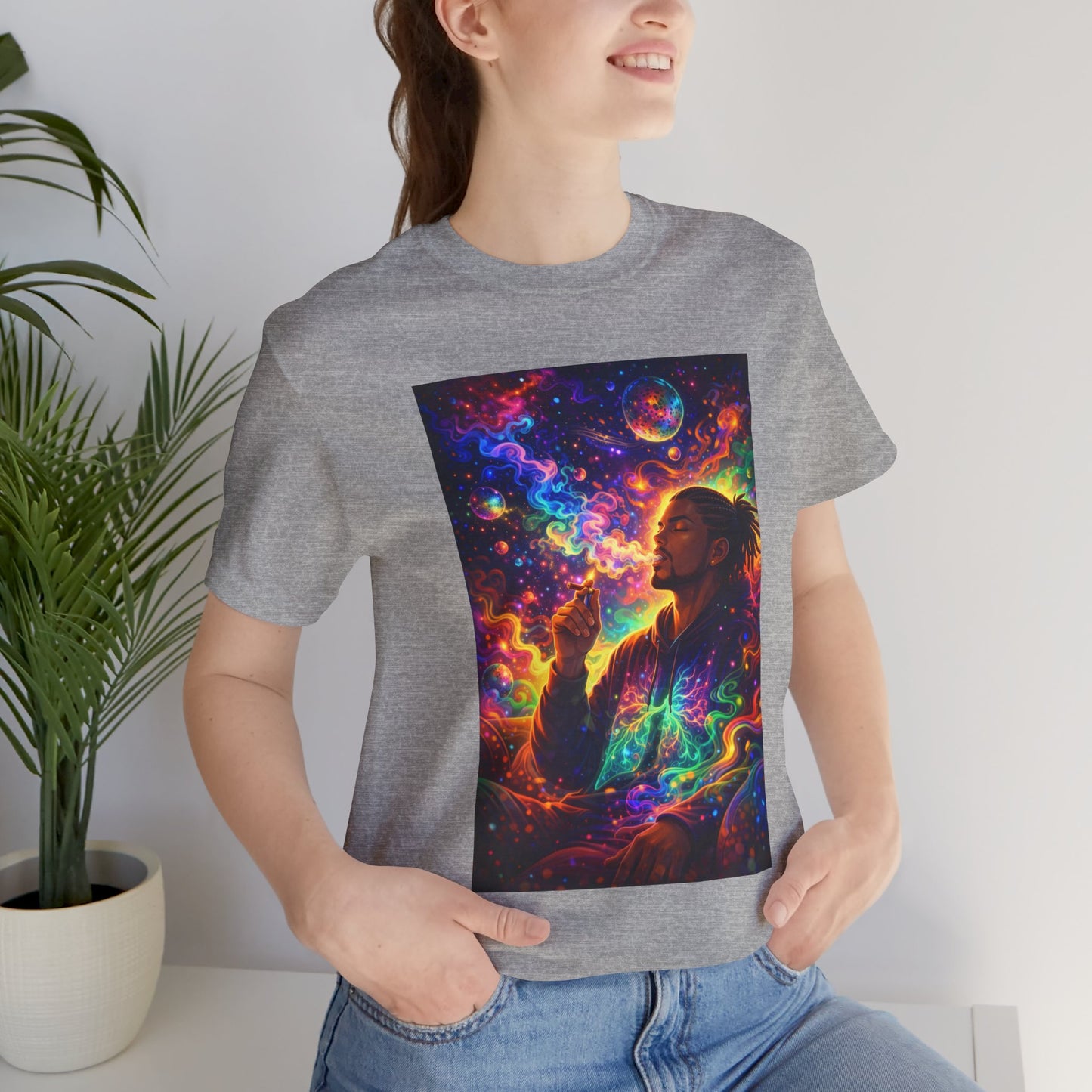 Psychedelic Session T-Shirt — Cosmic Portrait Graphic Tee