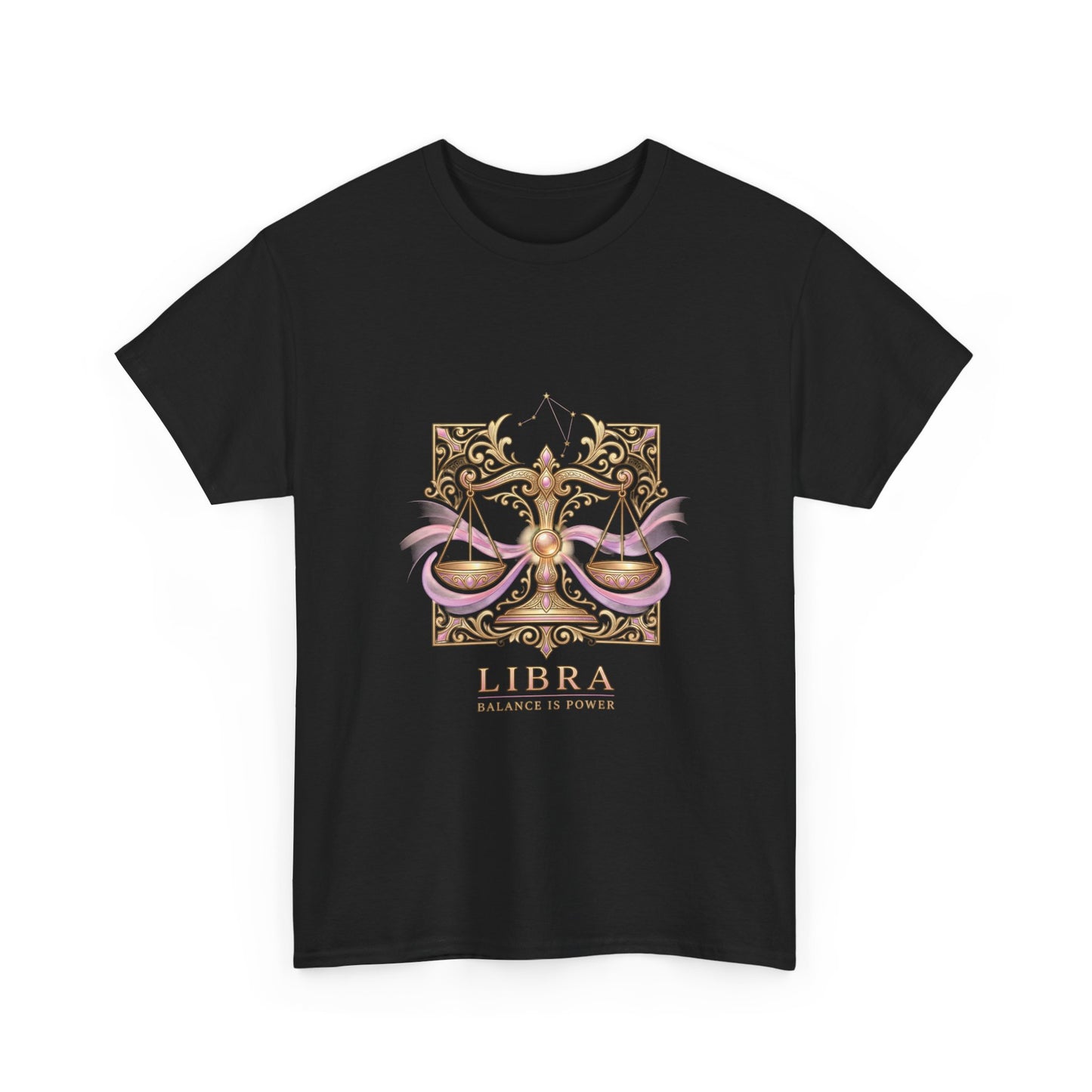 Libra Scales T‑Shirt — Zodiac Balance Is Power Tee