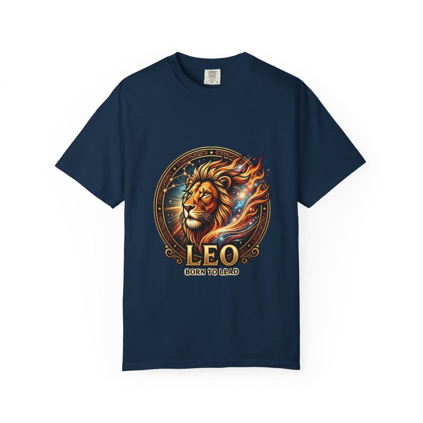 Leo 'Born to Lead' T-Shirt — Bold Zodiac Lion Graphic Tee