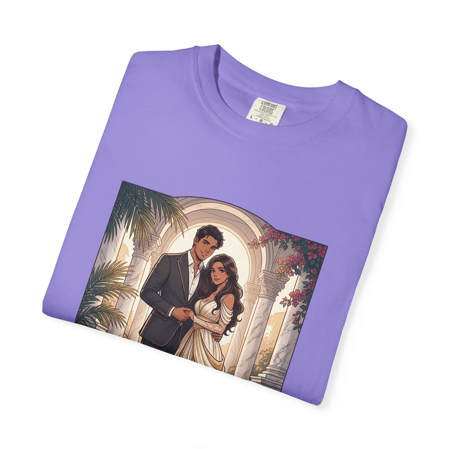 Romantic Vintage Wedding Portrait T-Shirt — "In Every Lifetime, I'd Find You"