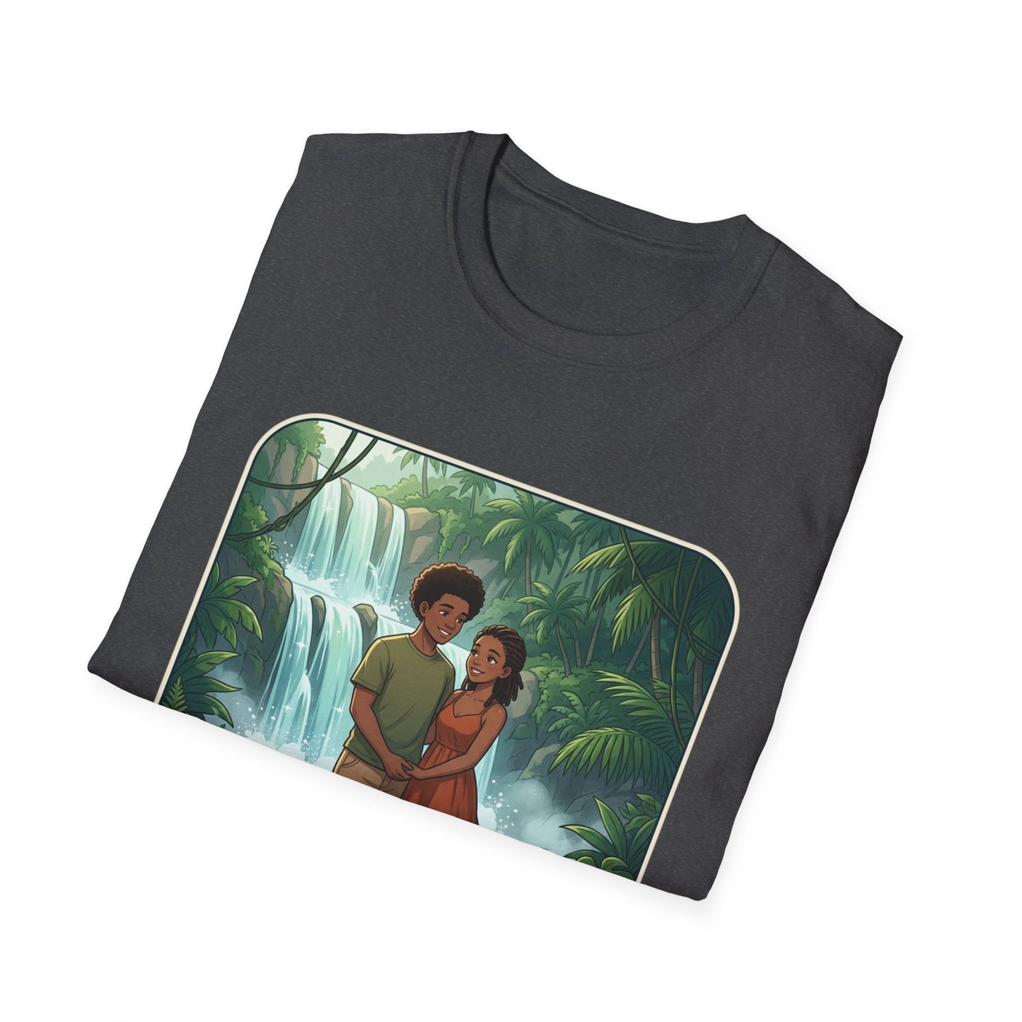 Chasing Waterfalls T-Shirt — Couple Adventure Graphic Tee