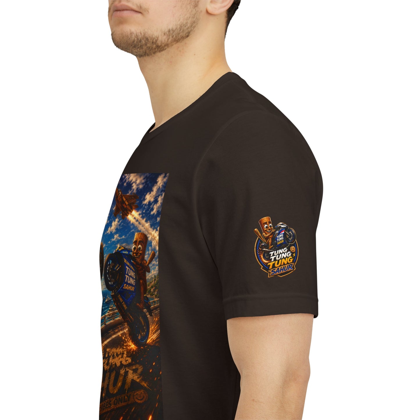 Motorcycle Stunt Tee — Sahara Riders Graphic T-Shirt