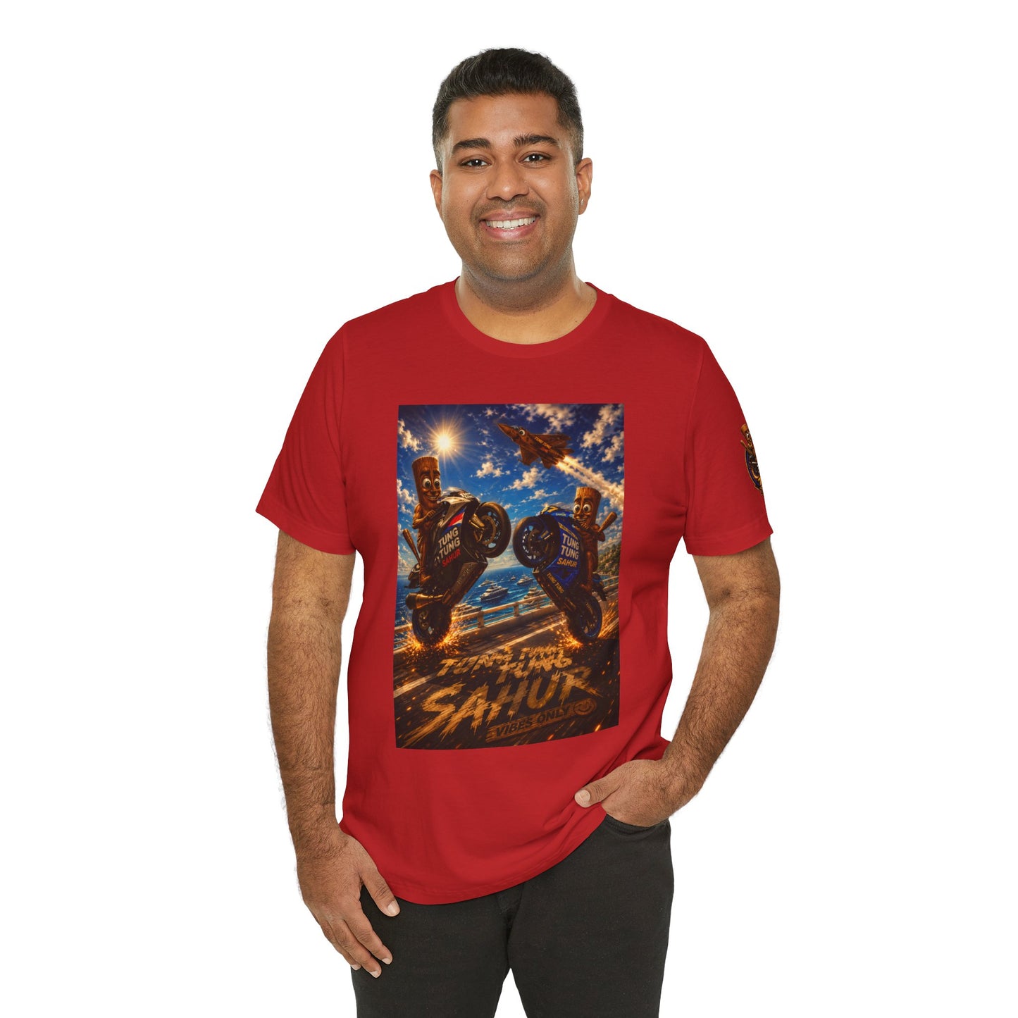 Motorcycle Stunt Tee — Sahara Riders Graphic T-Shirt