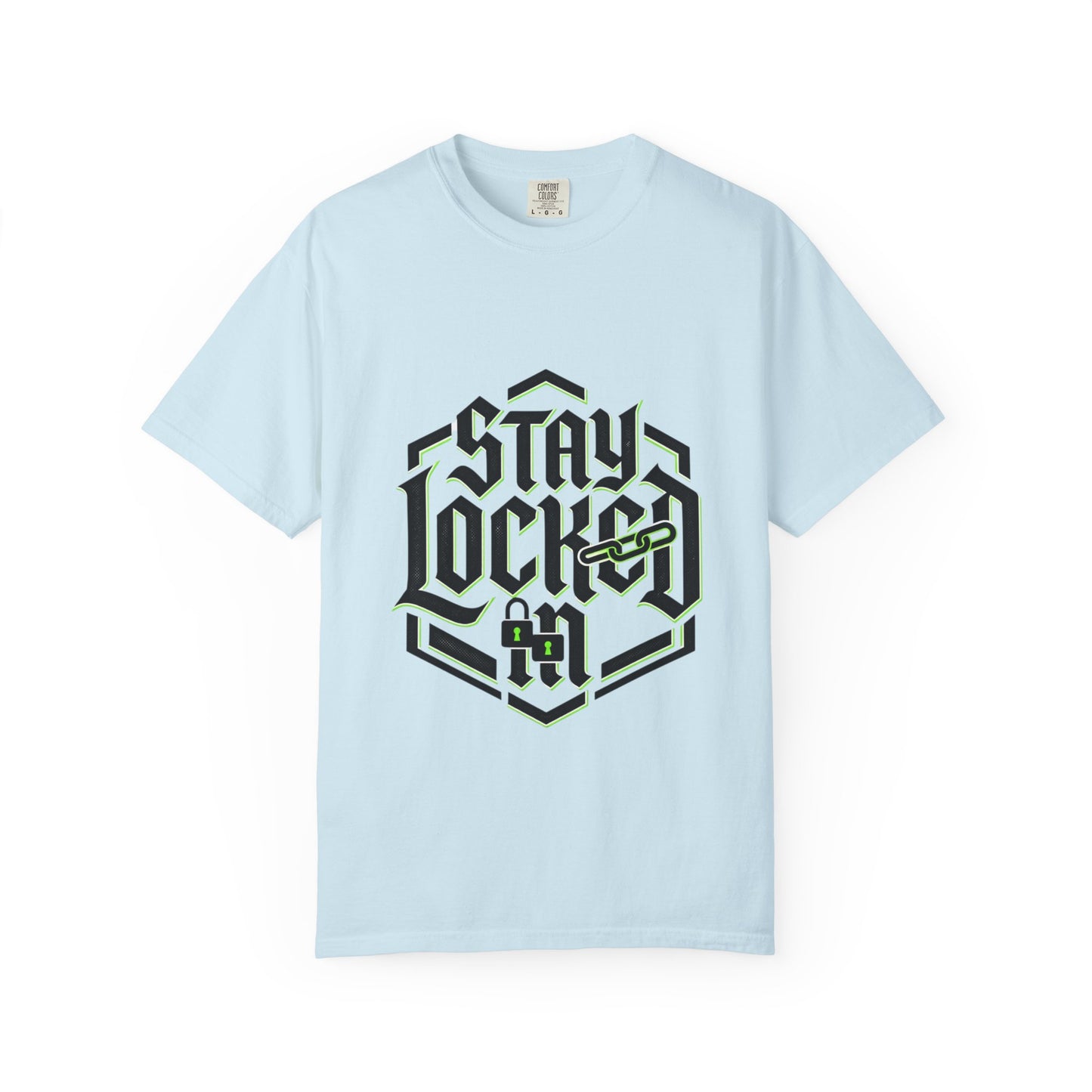 Stay Locked T-Shirt — Hexagonal Streetwear Graphic Tee