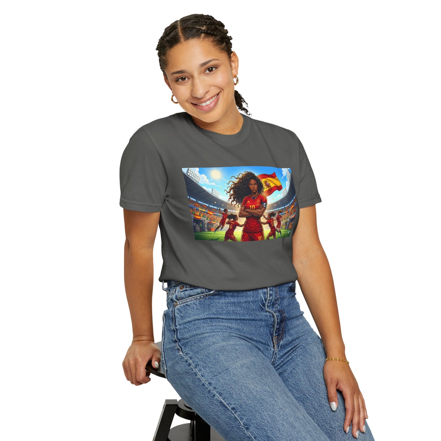 Spain – Female Soccer Champion - Stadium Graphic T-Shirt