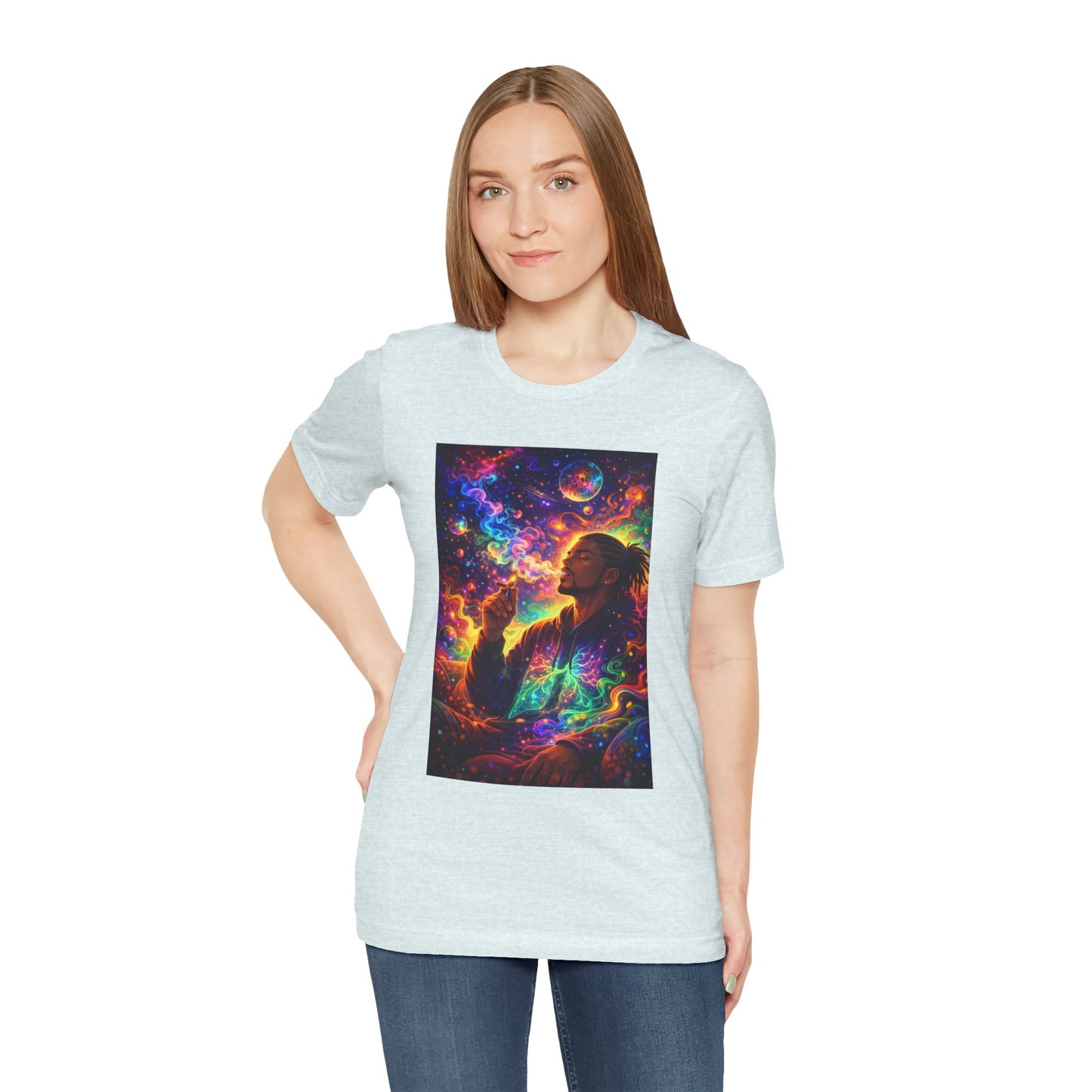 Psychedelic Session T-Shirt — Cosmic Portrait Graphic Tee