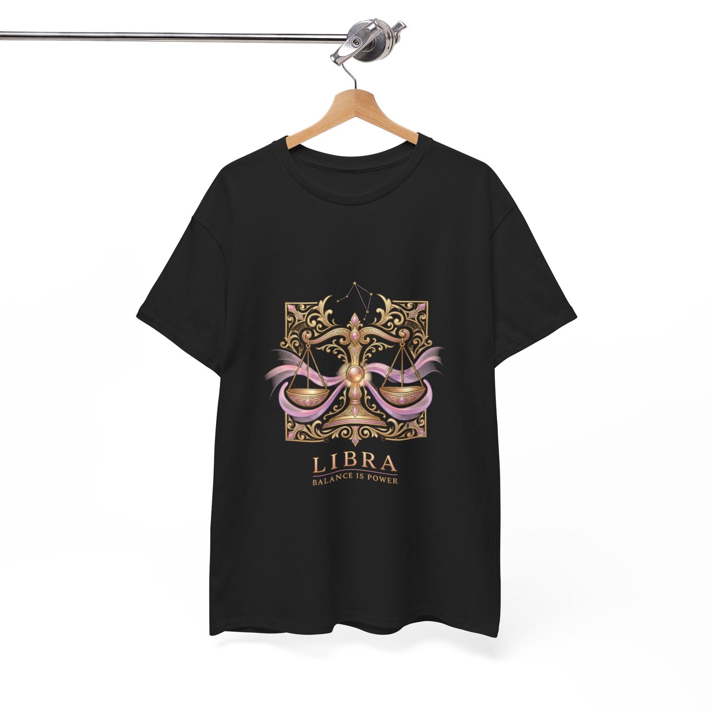 Libra Scales T‑Shirt — Zodiac Balance Is Power Tee