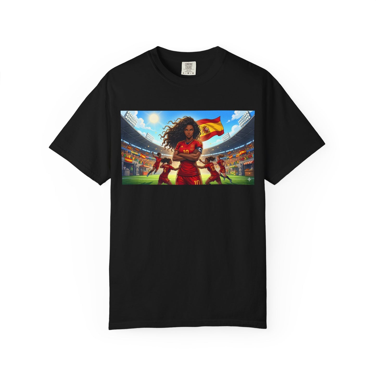 Spain – Female Soccer Champion - Stadium Graphic T-Shirt
