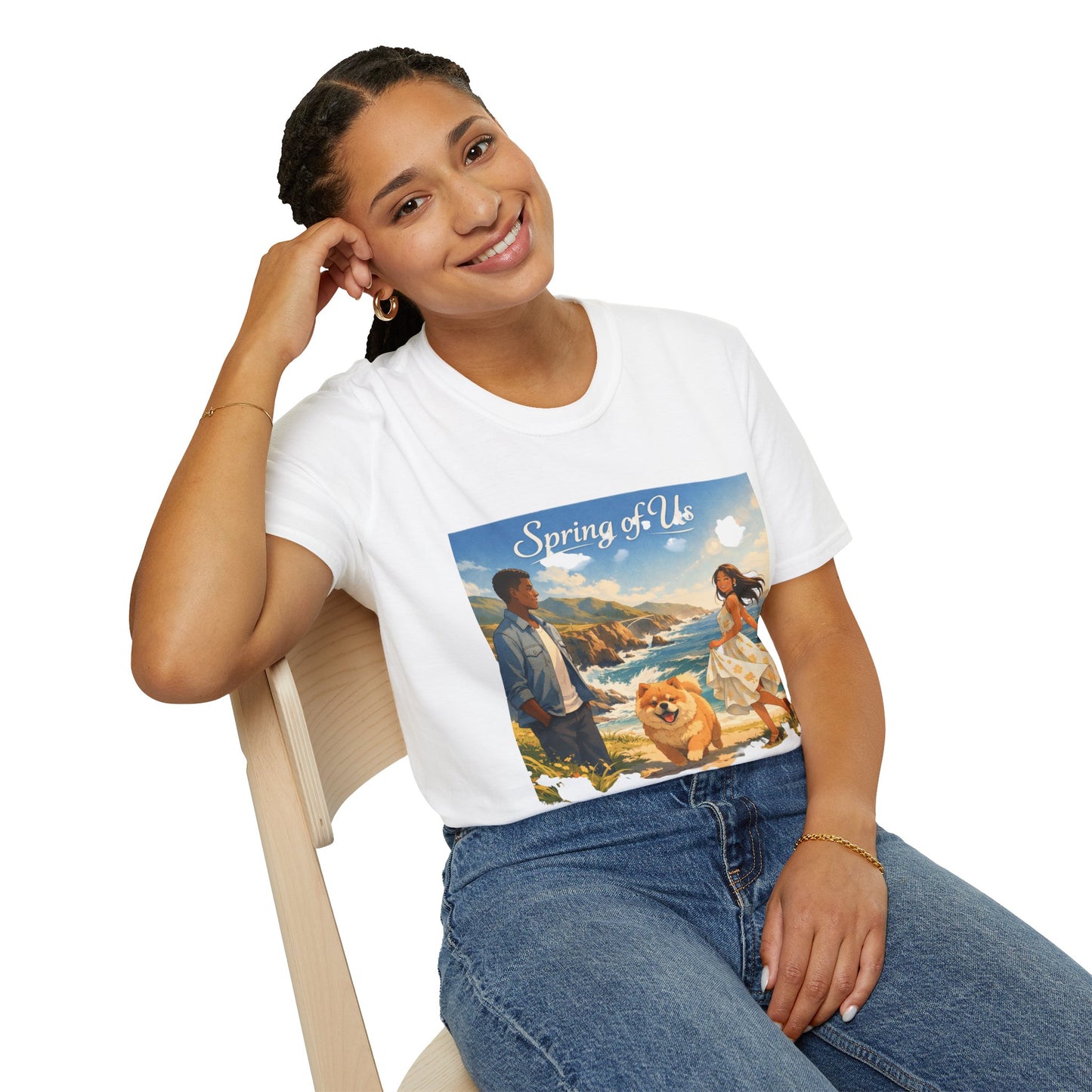 Spring of Us T-Shirt — Romantic Coastal Illustration Tee
