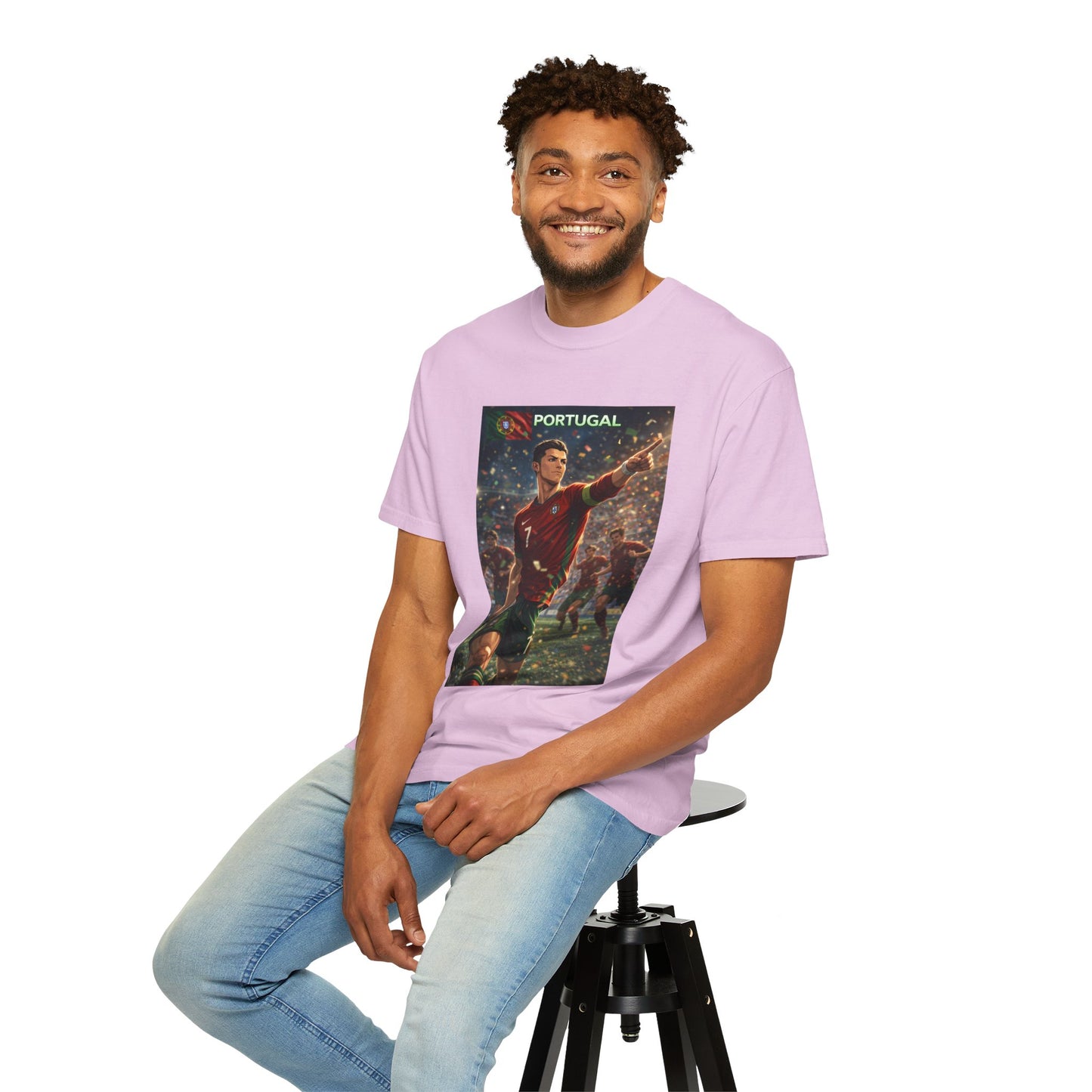 Portugal Soccer Poster T-Shirt — Cristiano Ronaldo Tribute Tee