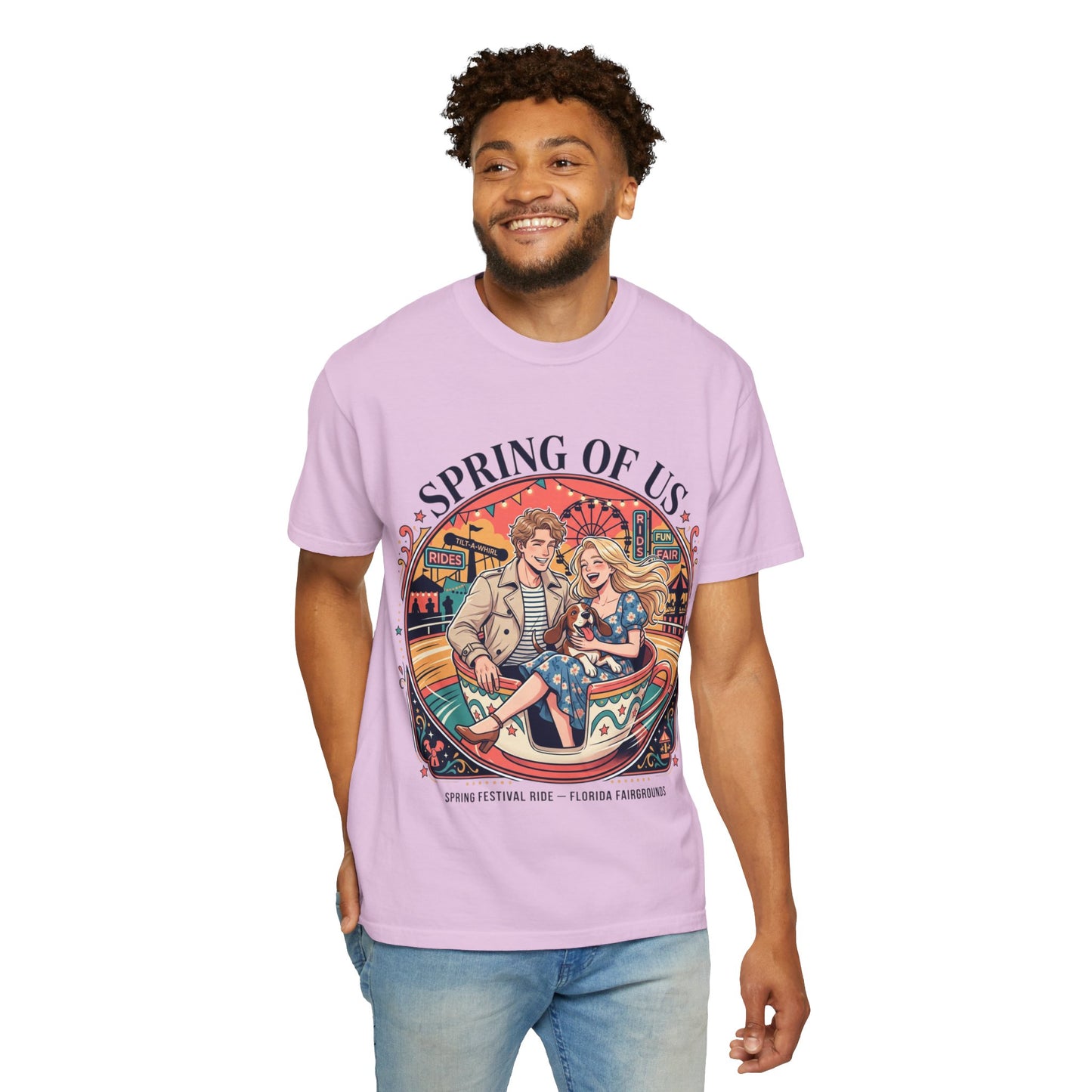Spring of Us T-Shirt — Retro Carnival Couple Tee (Spring Festival Concert)