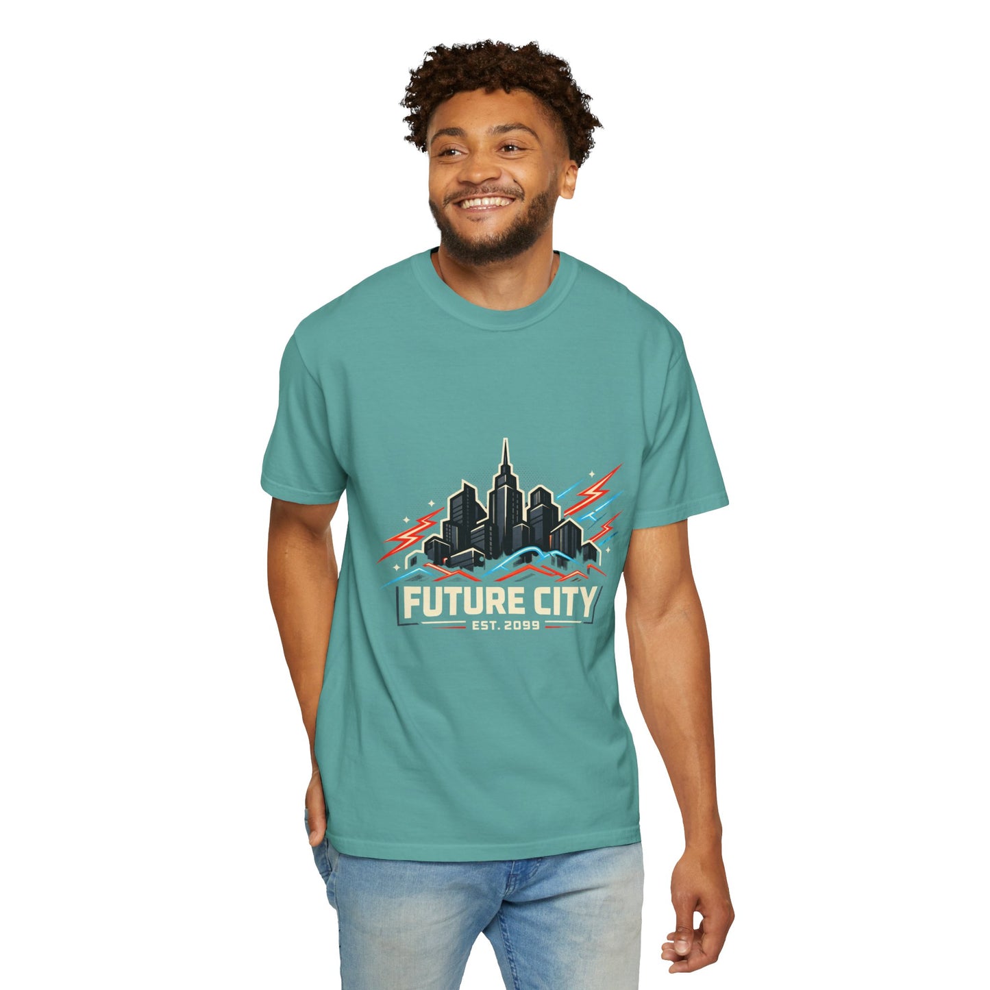Future City T-Shirt — Retro Skyline Graphic Tee