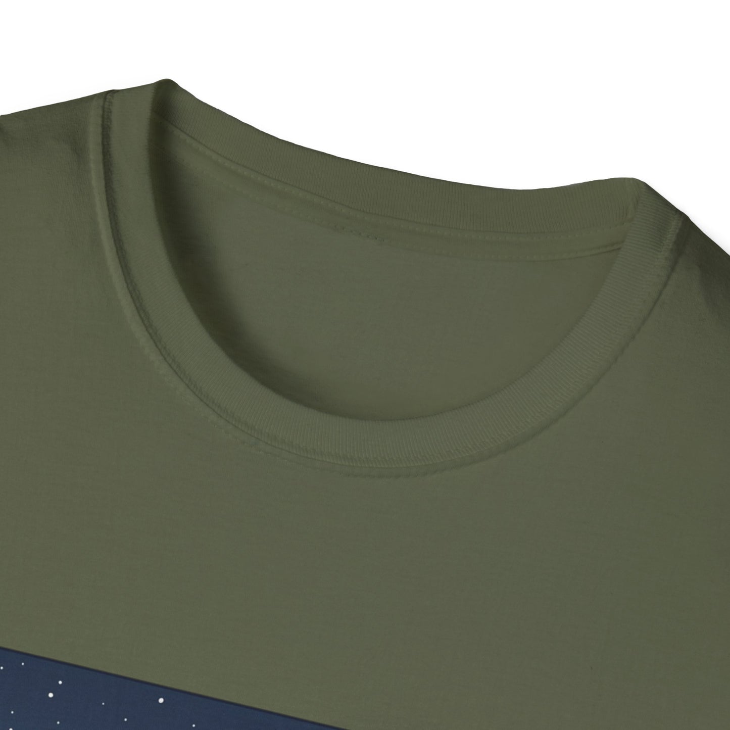 Winter String Lights Stroll T-Shirt — Cozy Holiday Street Scene Graphic Tee