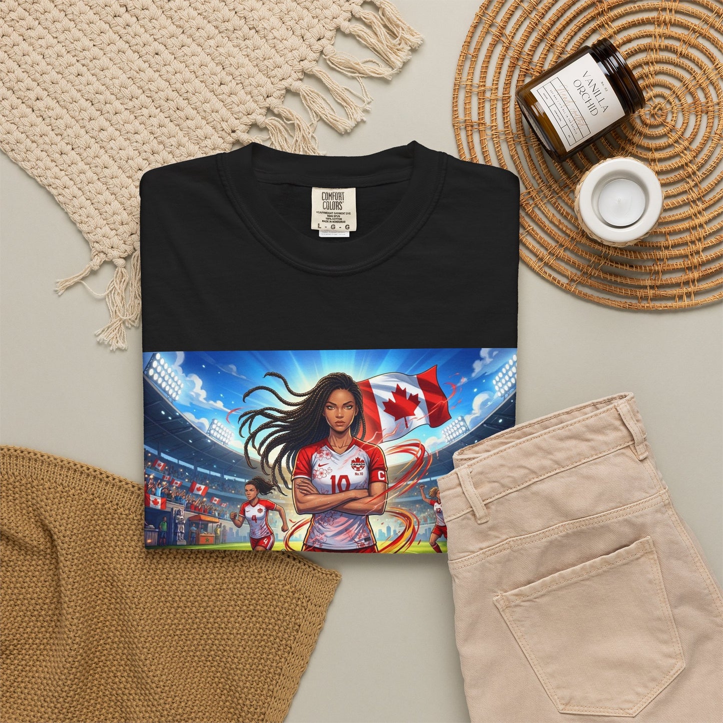 Soccer Star Canada T-Shirt — Women’s Team Jersey Graphic