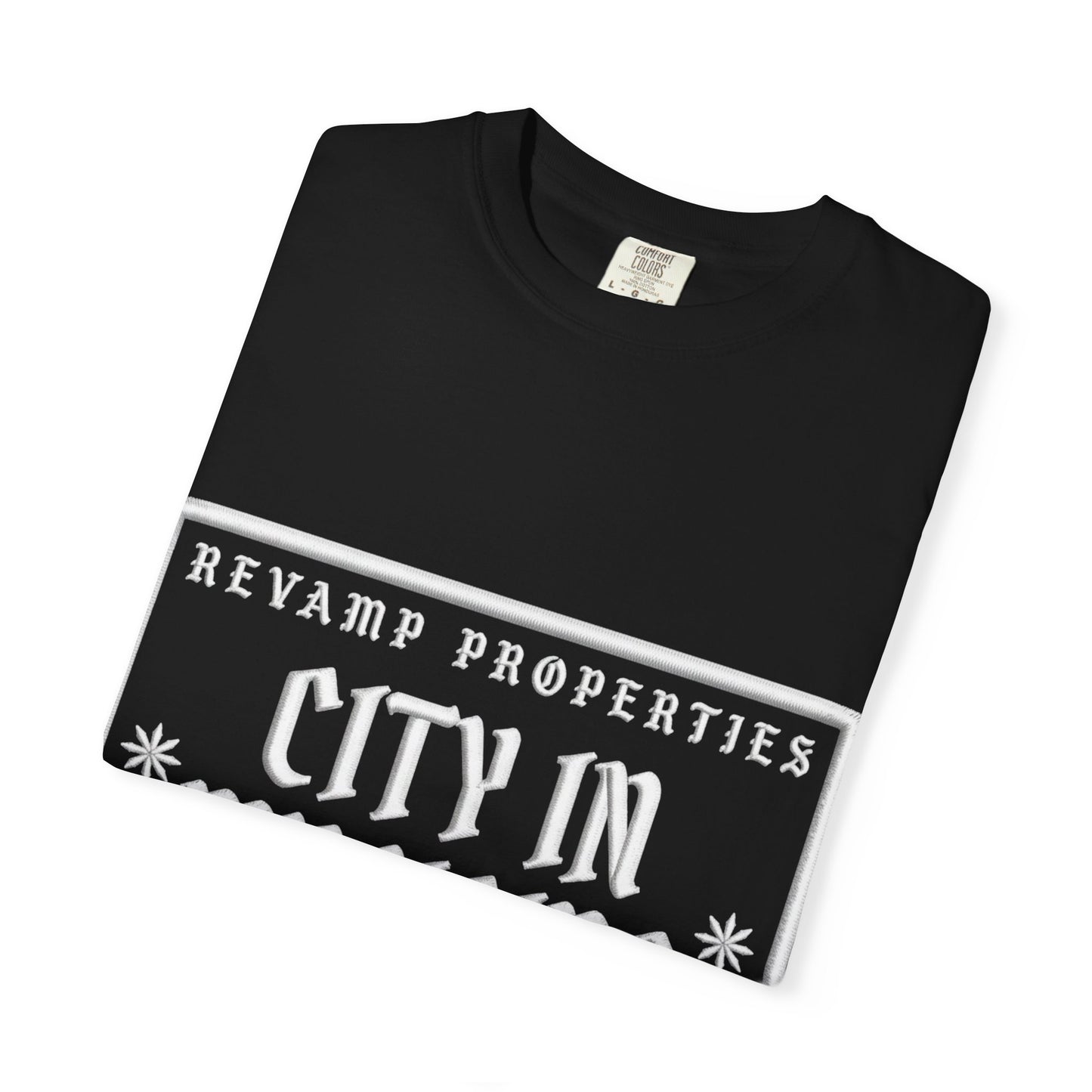 City In My Veins T‑Shirt — Vintage Cityscape Tee (Boston • NYC • Manchester)