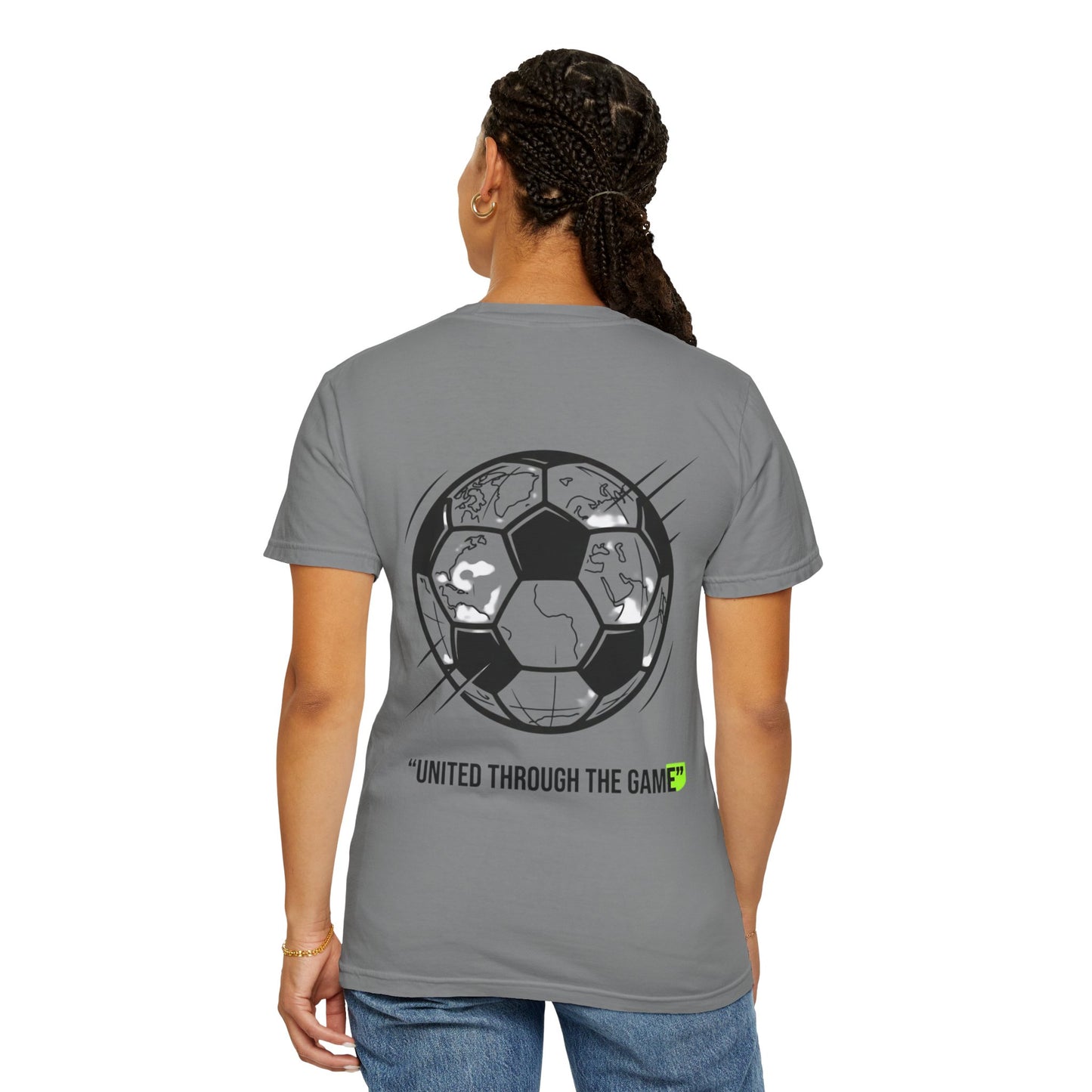 Soccer Unity T-Shirt — "United Through the Game" Graphic Tee