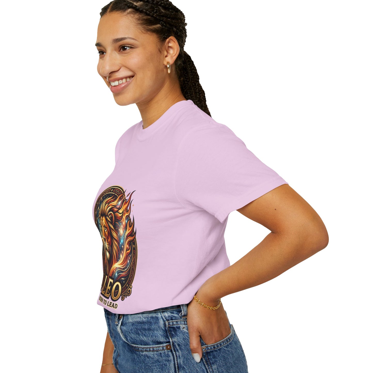 Leo 'Born to Lead' T-Shirt — Bold Zodiac Lion Graphic Tee