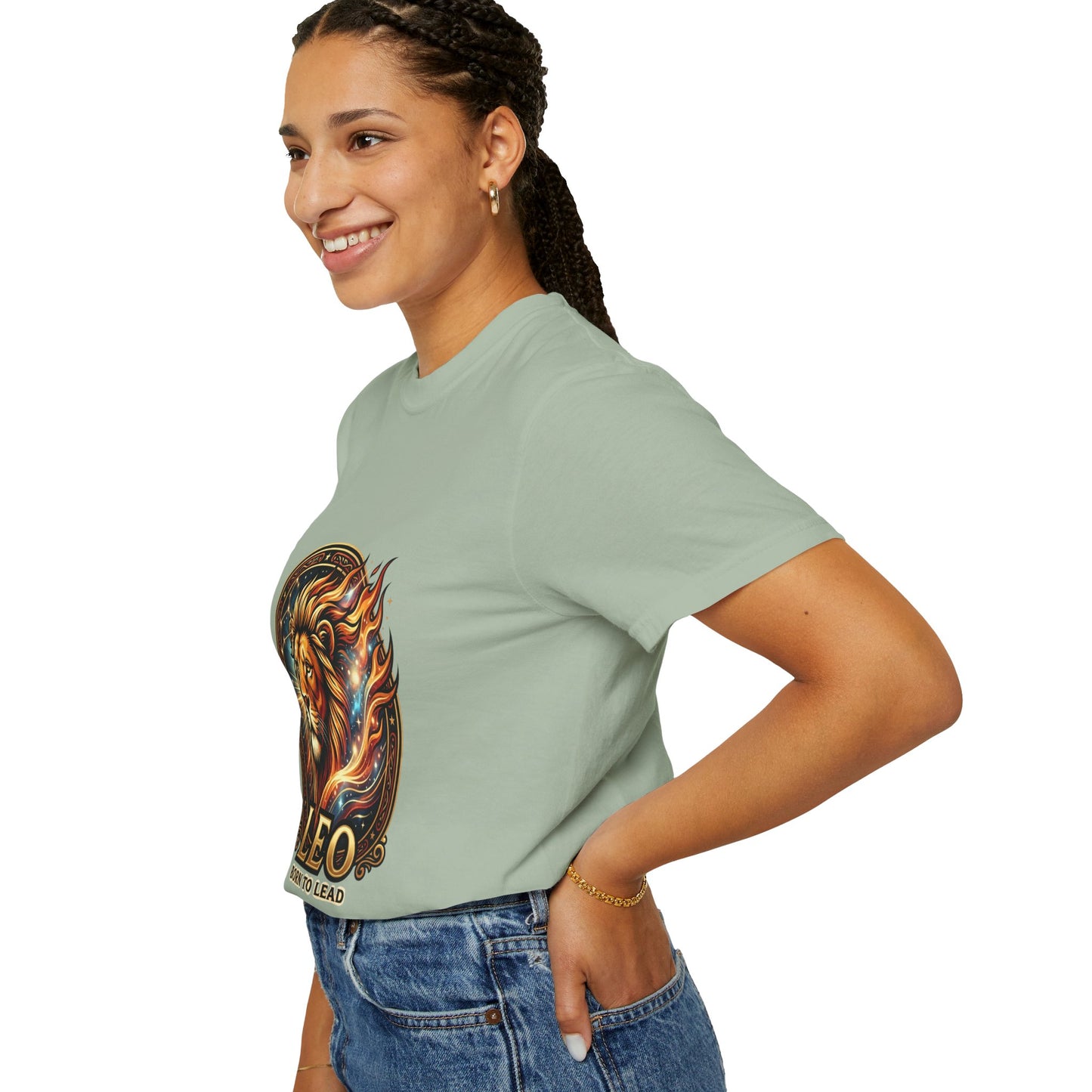 Leo 'Born to Lead' T-Shirt — Bold Zodiac Lion Graphic Tee