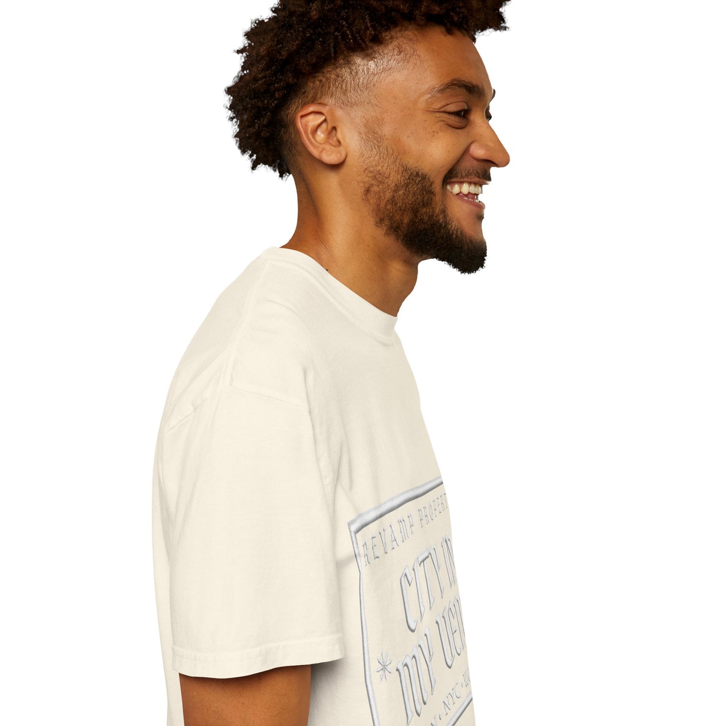 City In My Veins T‑Shirt — Vintage Cityscape Tee (Boston • NYC • Manchester)