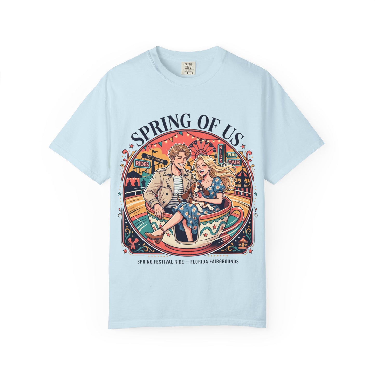 Spring of Us T-Shirt — Retro Carnival Couple Tee (Spring Festival Concert)
